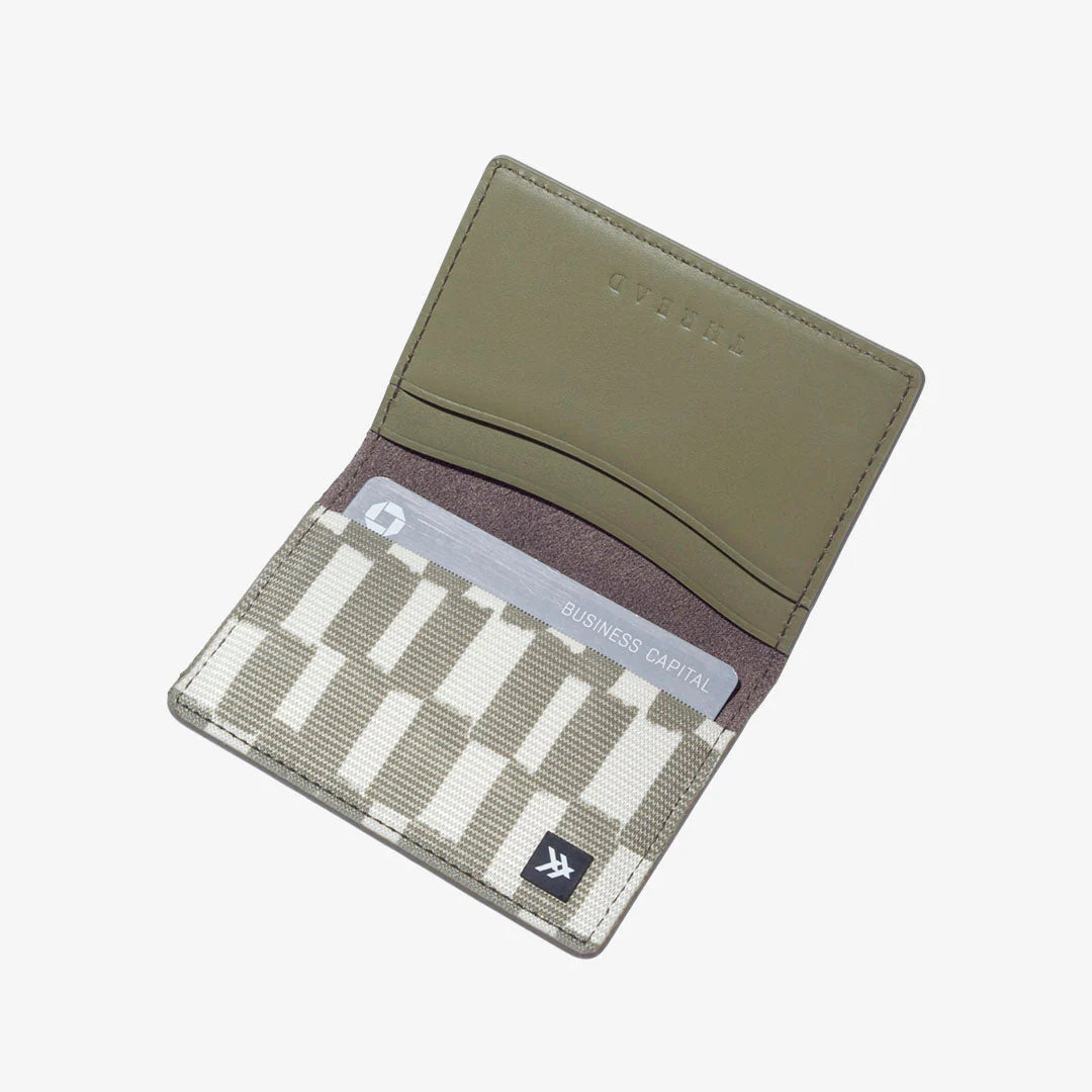 Check Card Case in Navy - Men