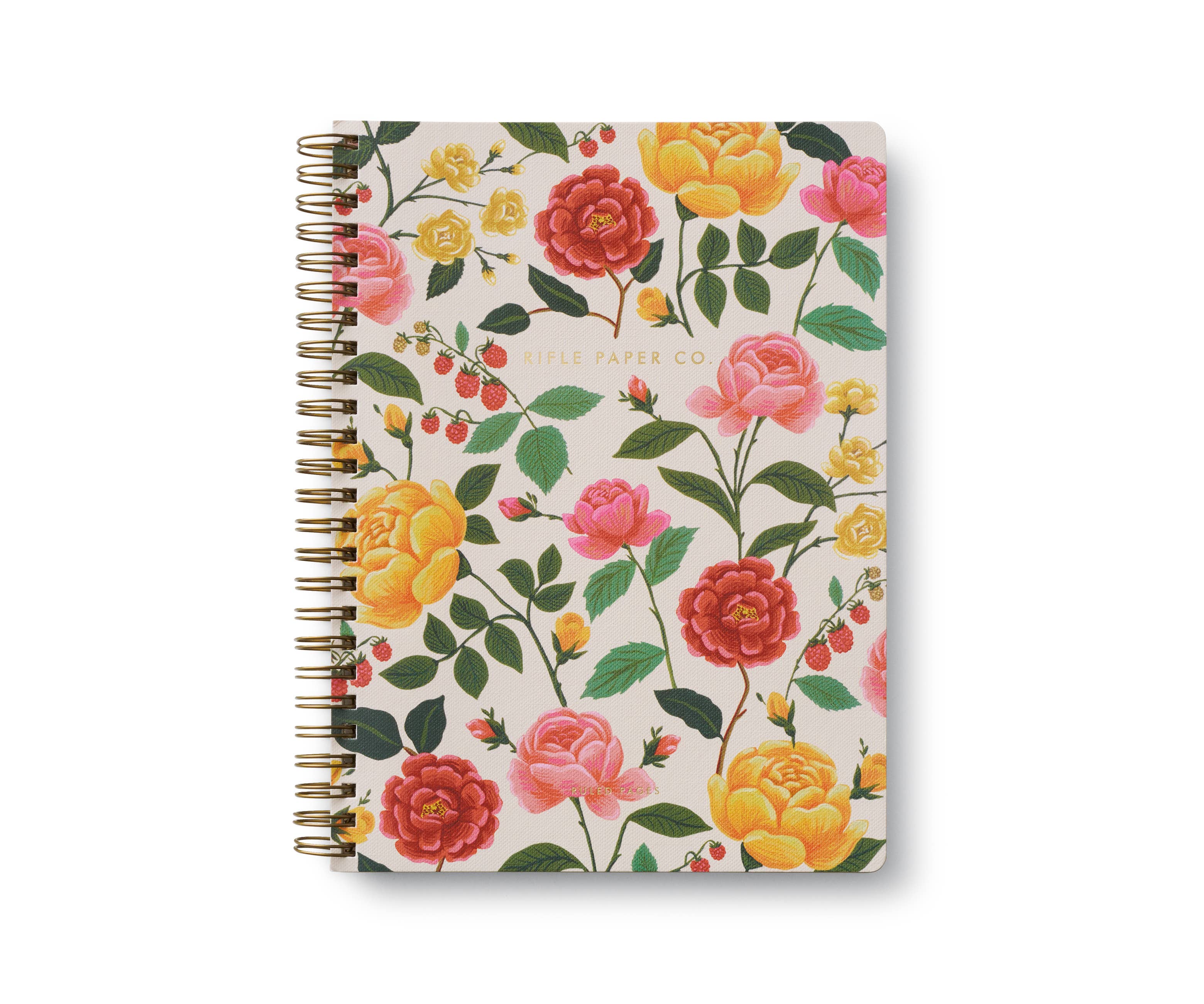 RIFLE PAPER CO - Roses Spiral Notebook