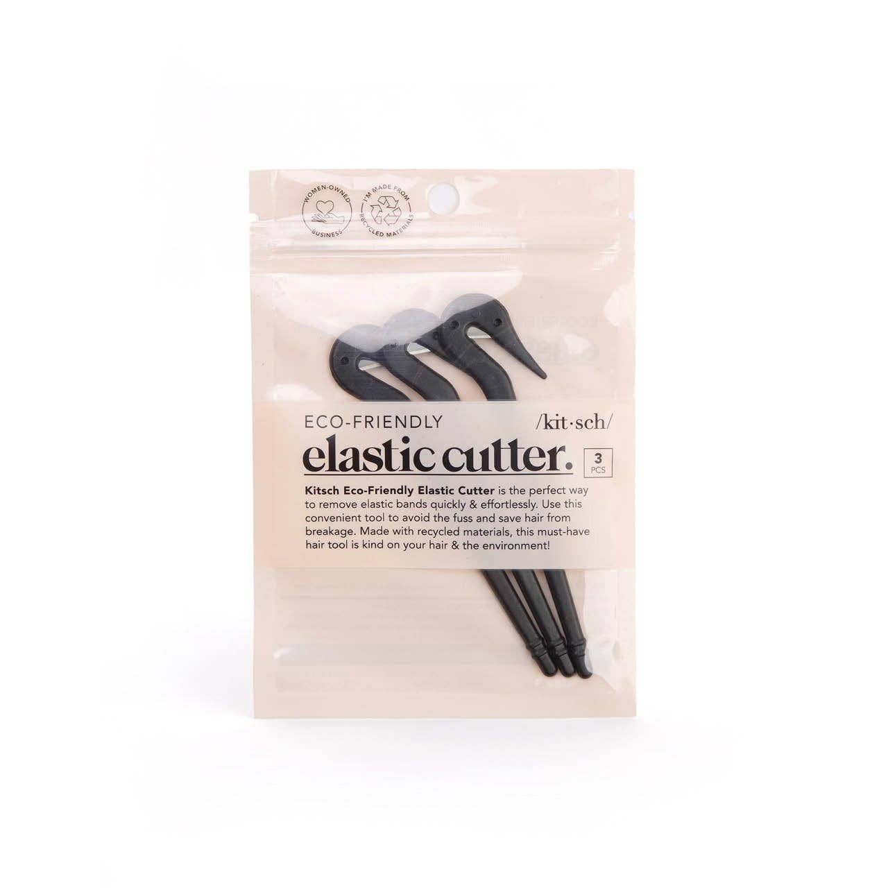 KITSCH - Eco-Friendly Elastic Cutters 3pc Set - Black