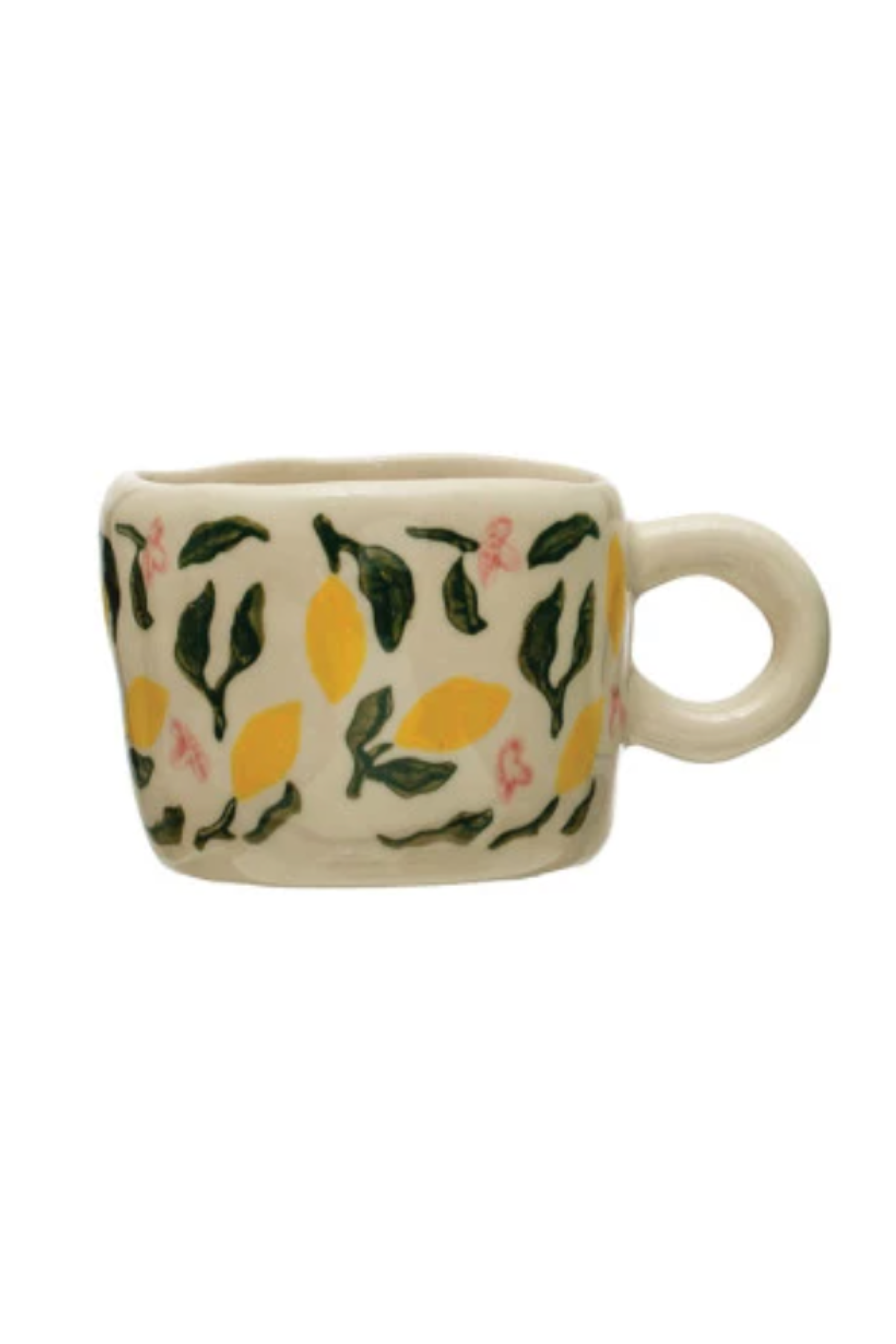 3 - 6 oz. Hand-Painted Stoneware Espresso/Child's Mug, 8 Styles