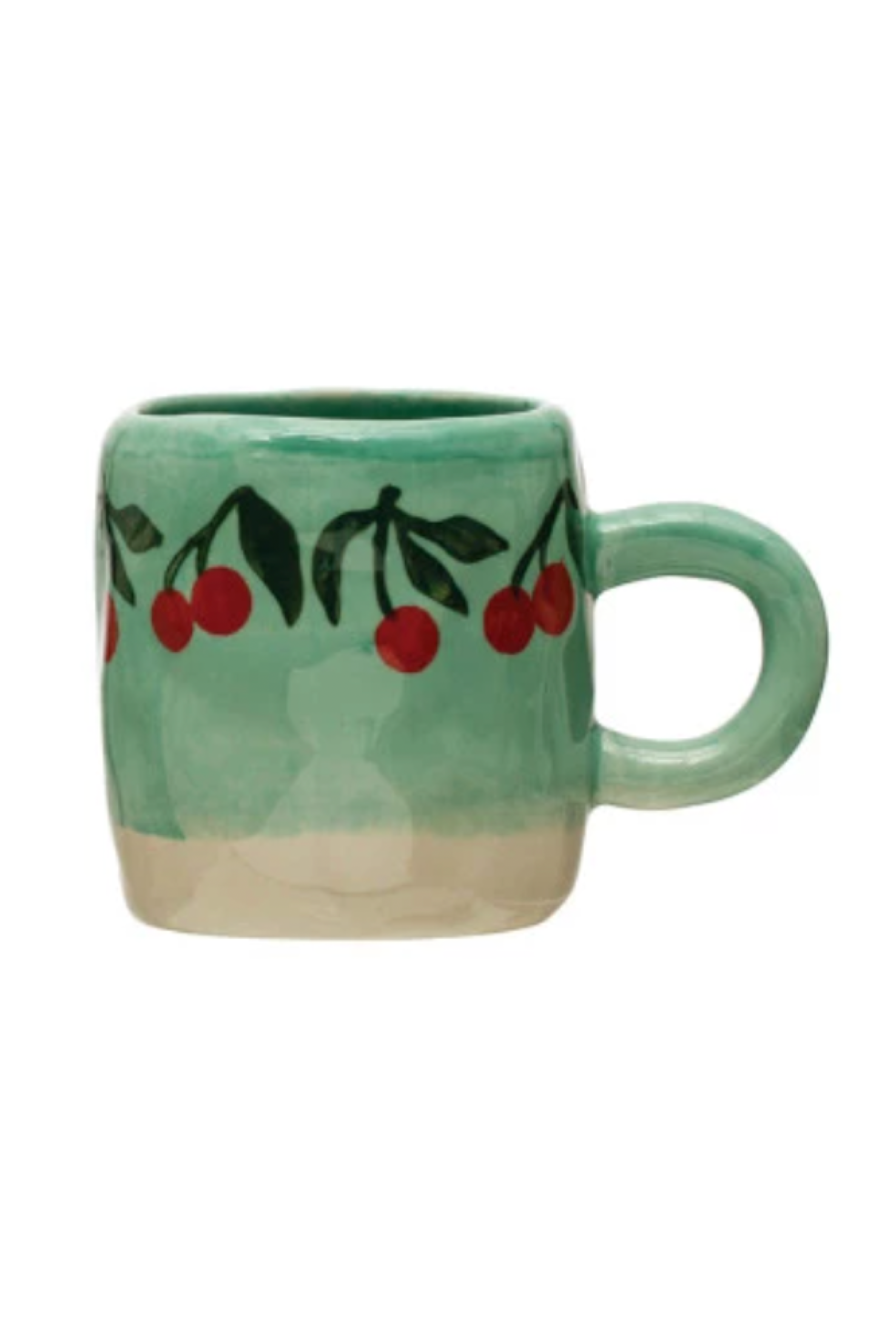 3 - 6 oz. Hand-Painted Stoneware Espresso/Child's Mug, 8 Styles