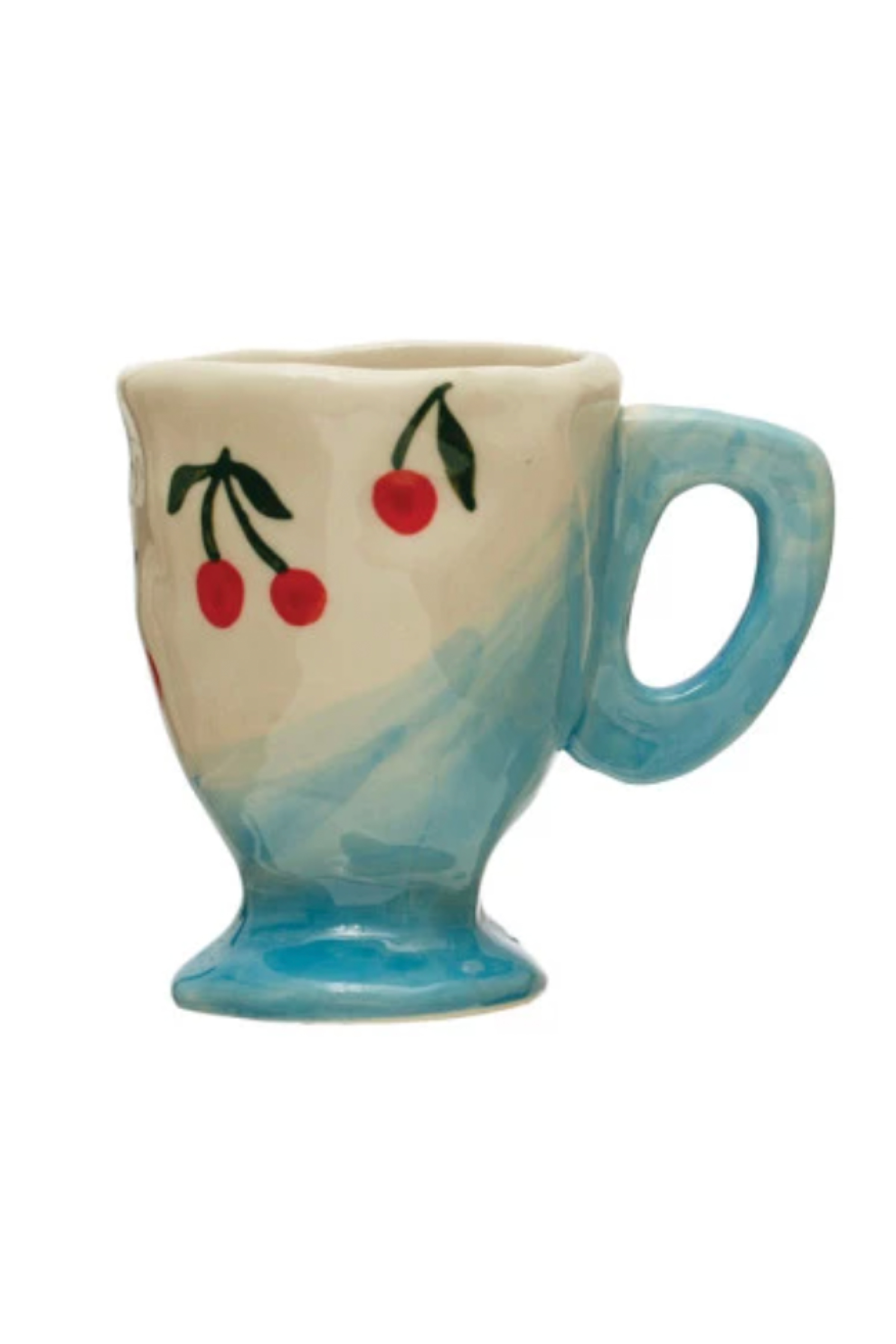 3 - 6 oz. Hand-Painted Stoneware Espresso/Child's Mug, 8 Styles