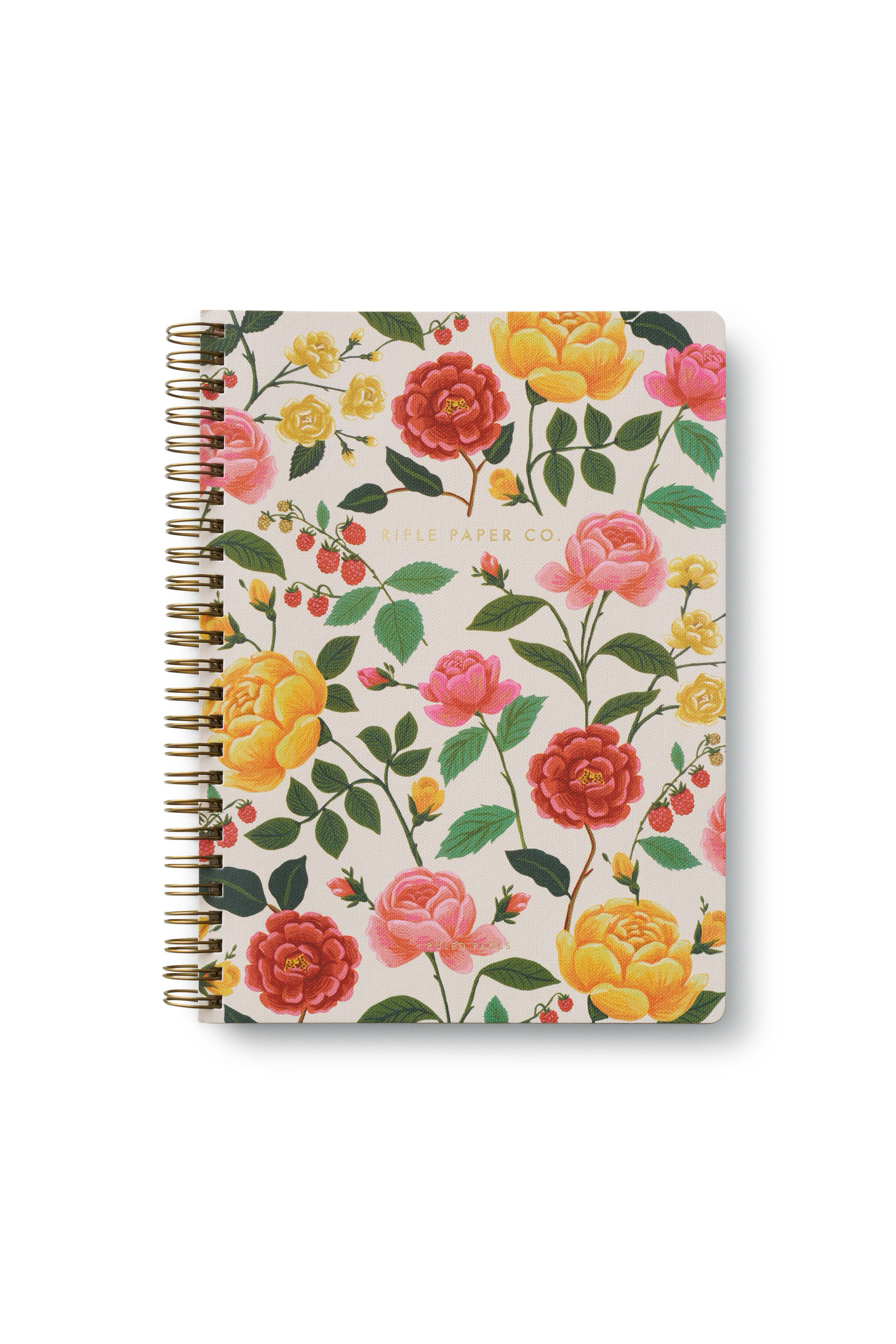 RIFLE PAPER CO - Roses Spiral Notebook