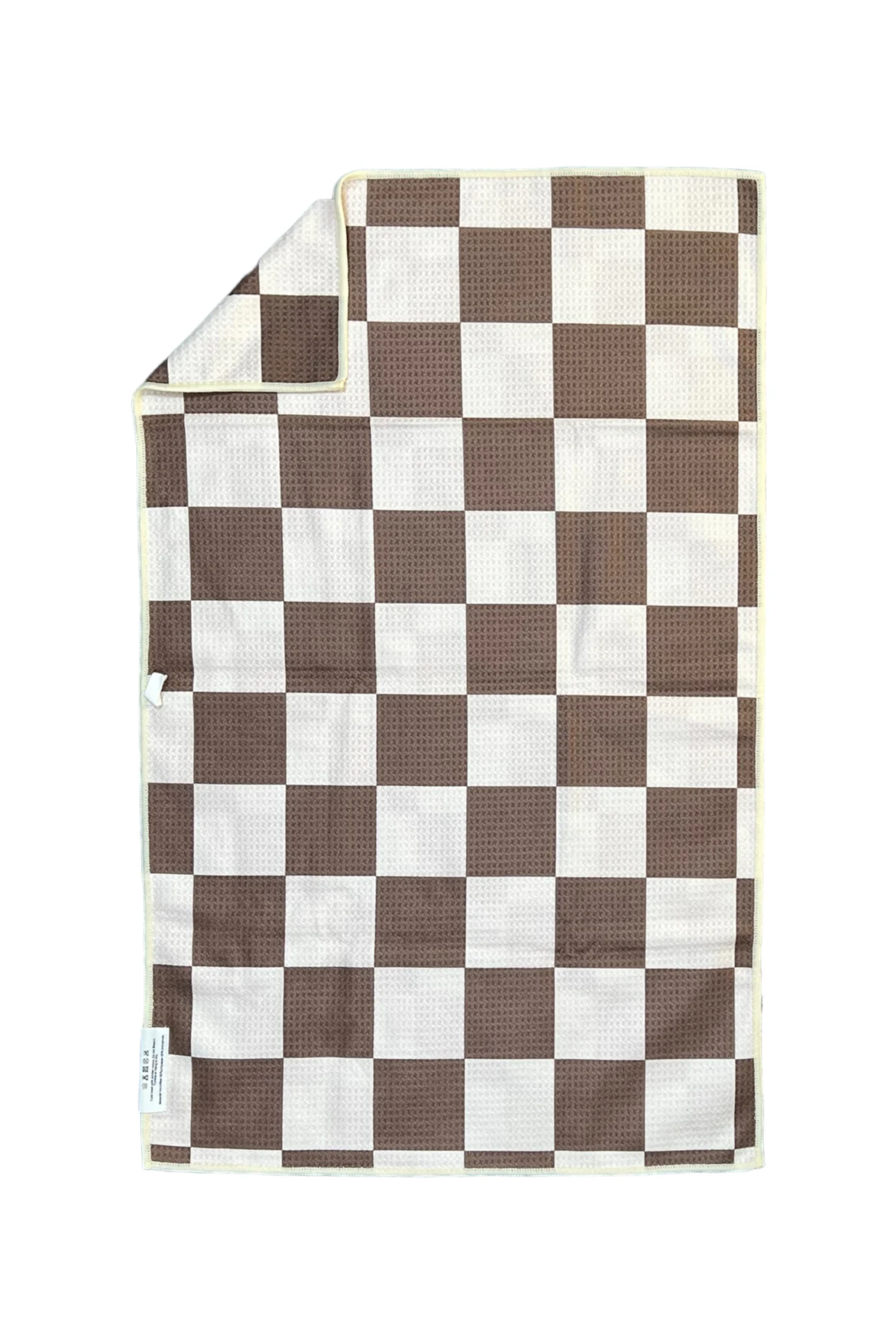 CRAE.HOME - Chocolate Check: Double-Sided Hand Towel