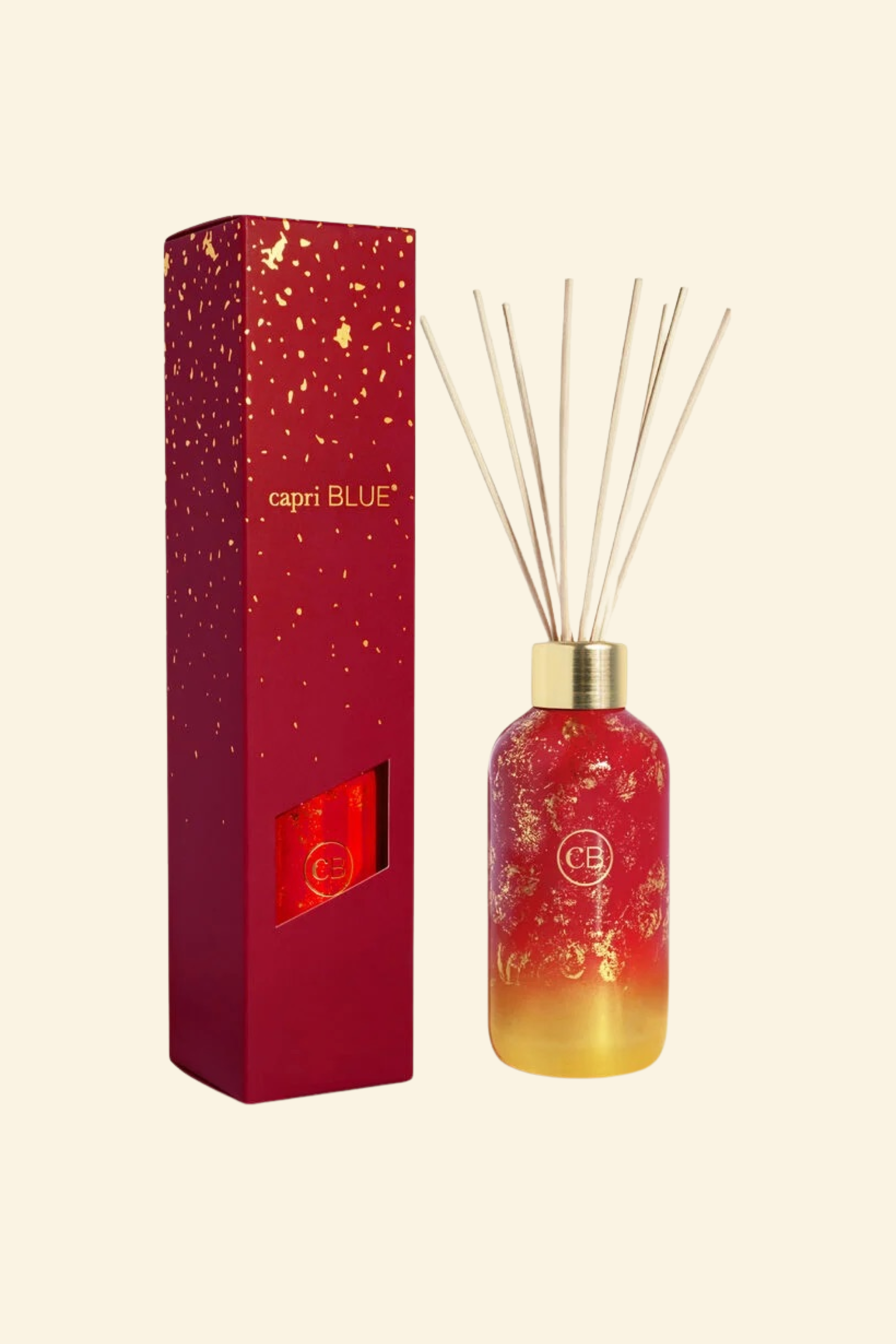 CAPRI BLUE - Apple Cider Social Glimmer Reed Diffuser, 8 oz