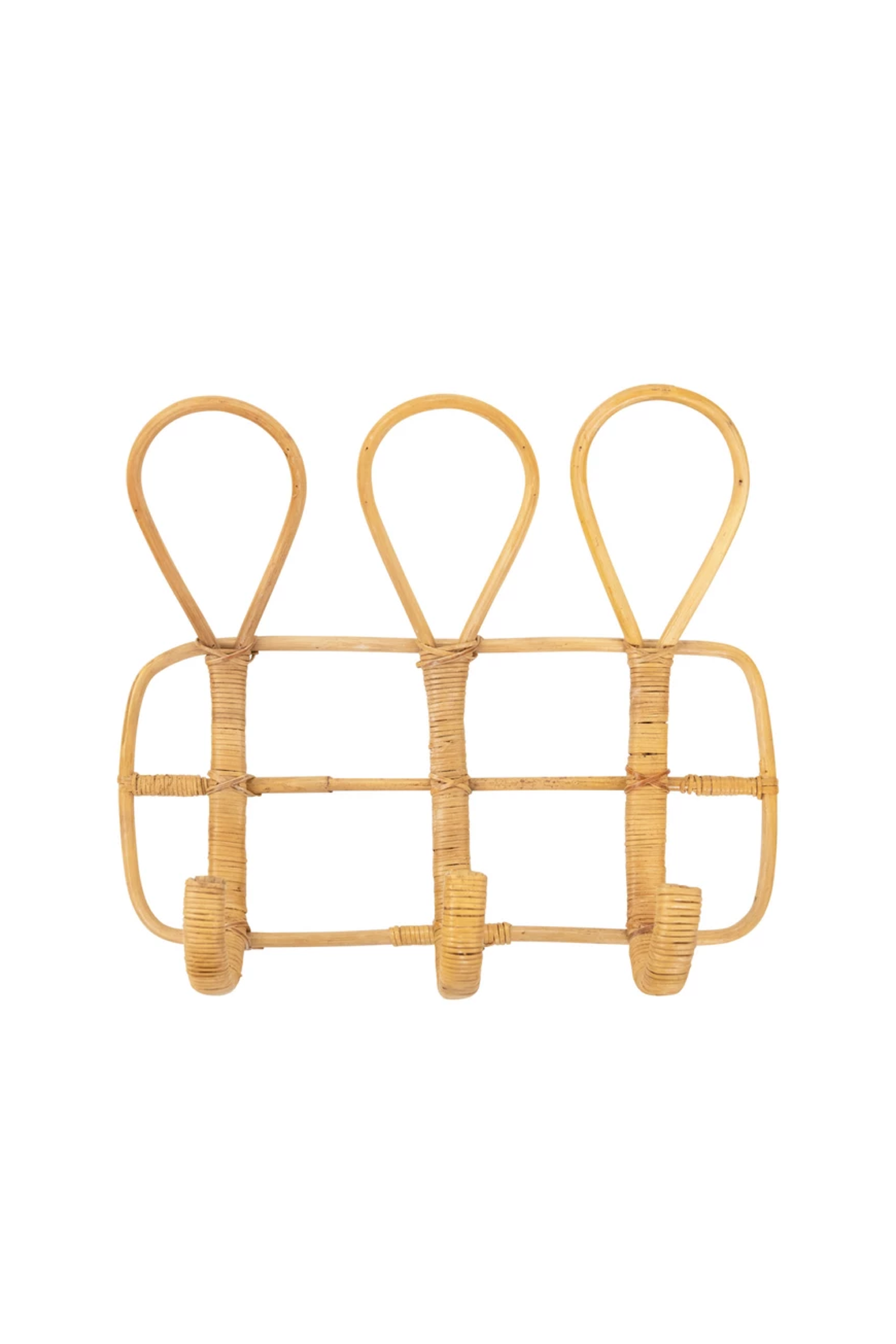 Rattan Wall Hook with 3 Hooks