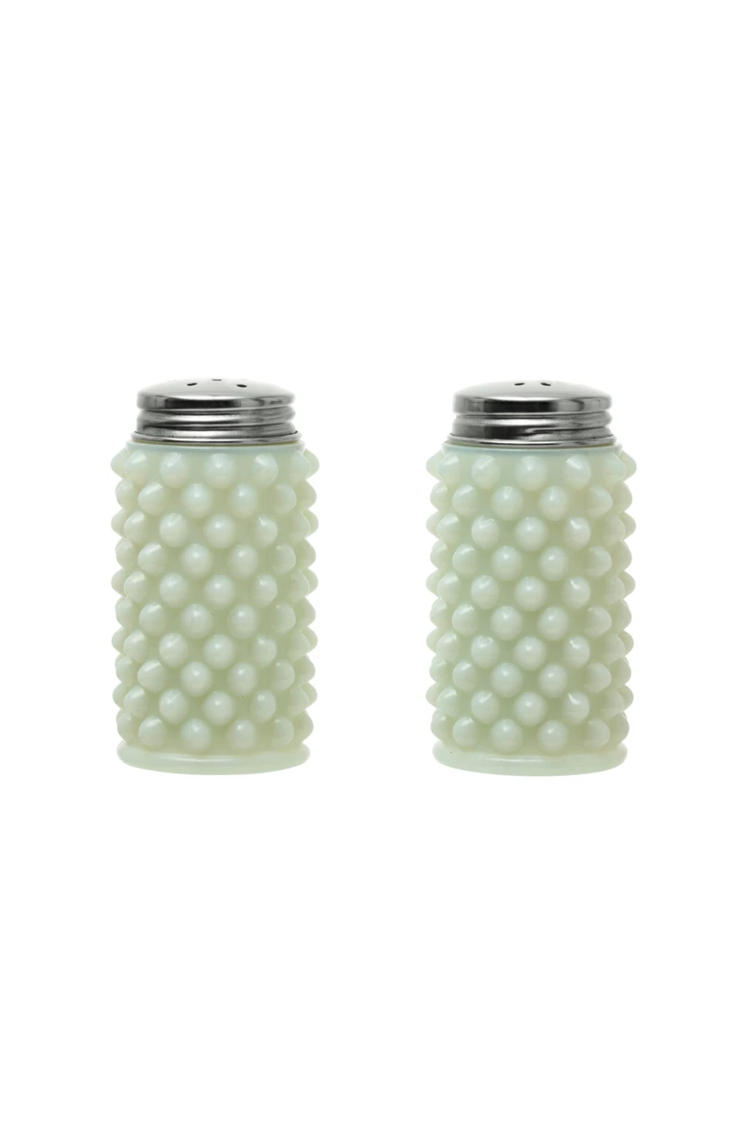 Milk Glass Salt and Pepper Shakers