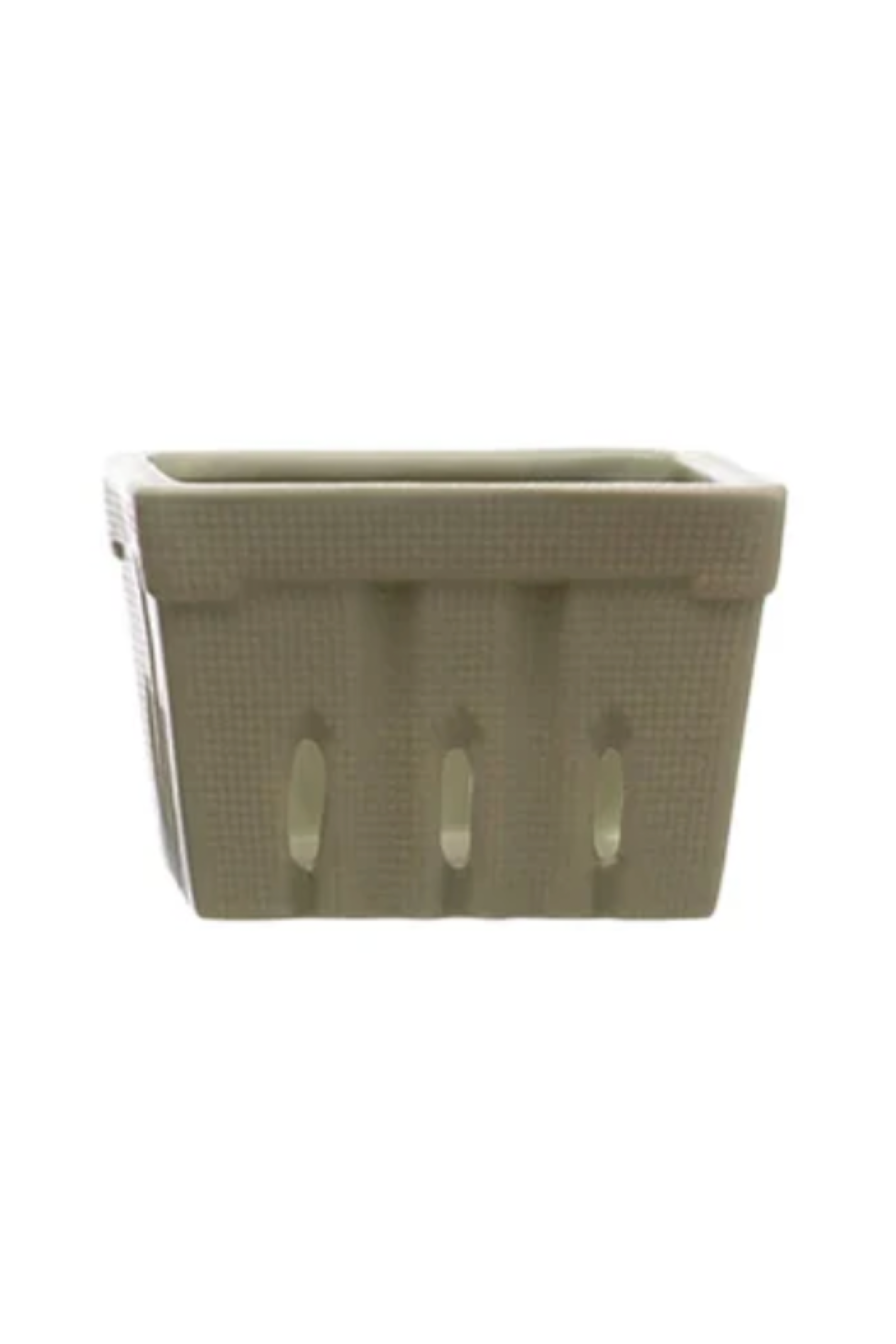 Textured Stoneware Berry Basket