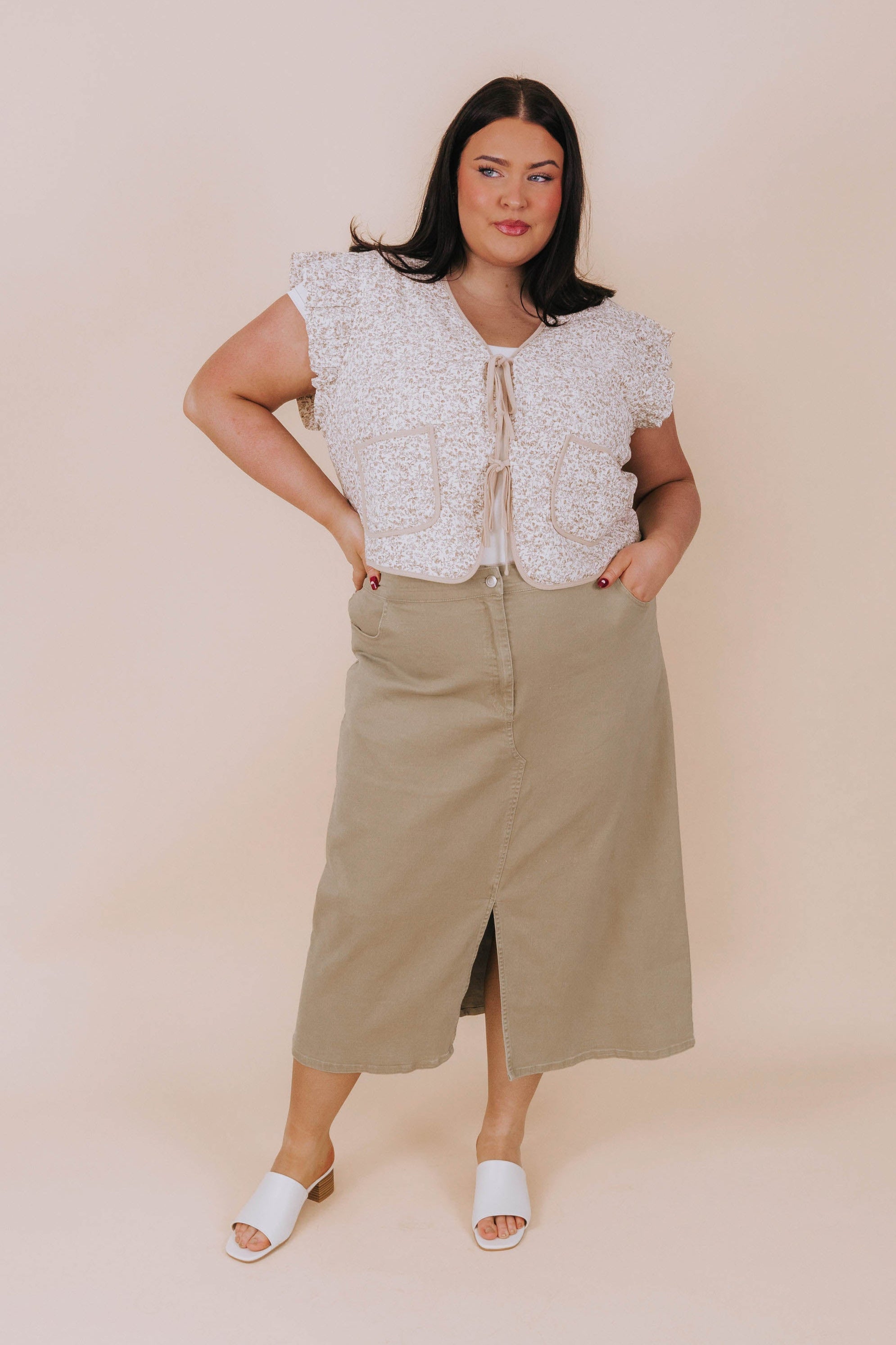 PLUS SIZE - Sweet Pea Skirt