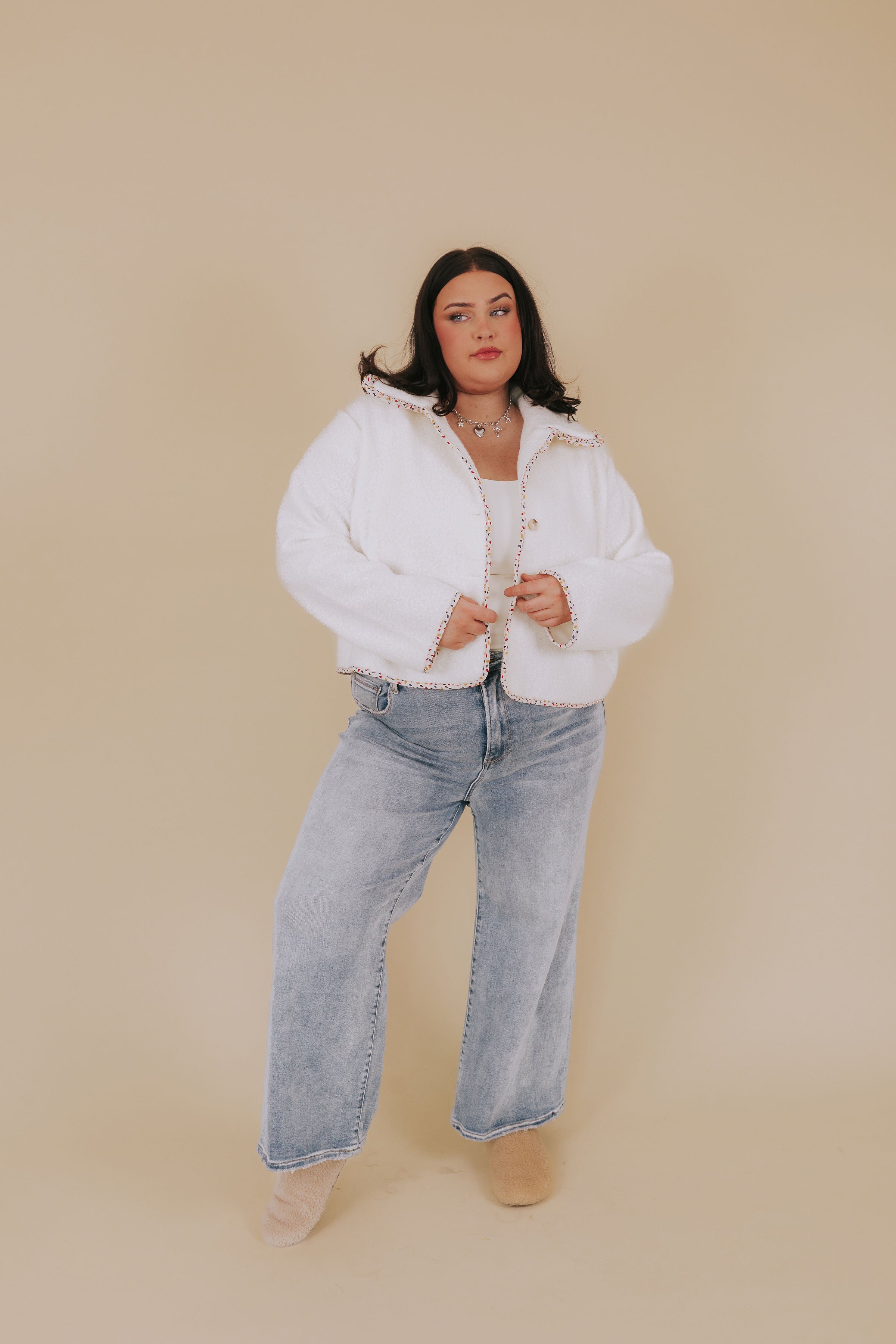 PLUS SIZE - Getting Cozy Jacket