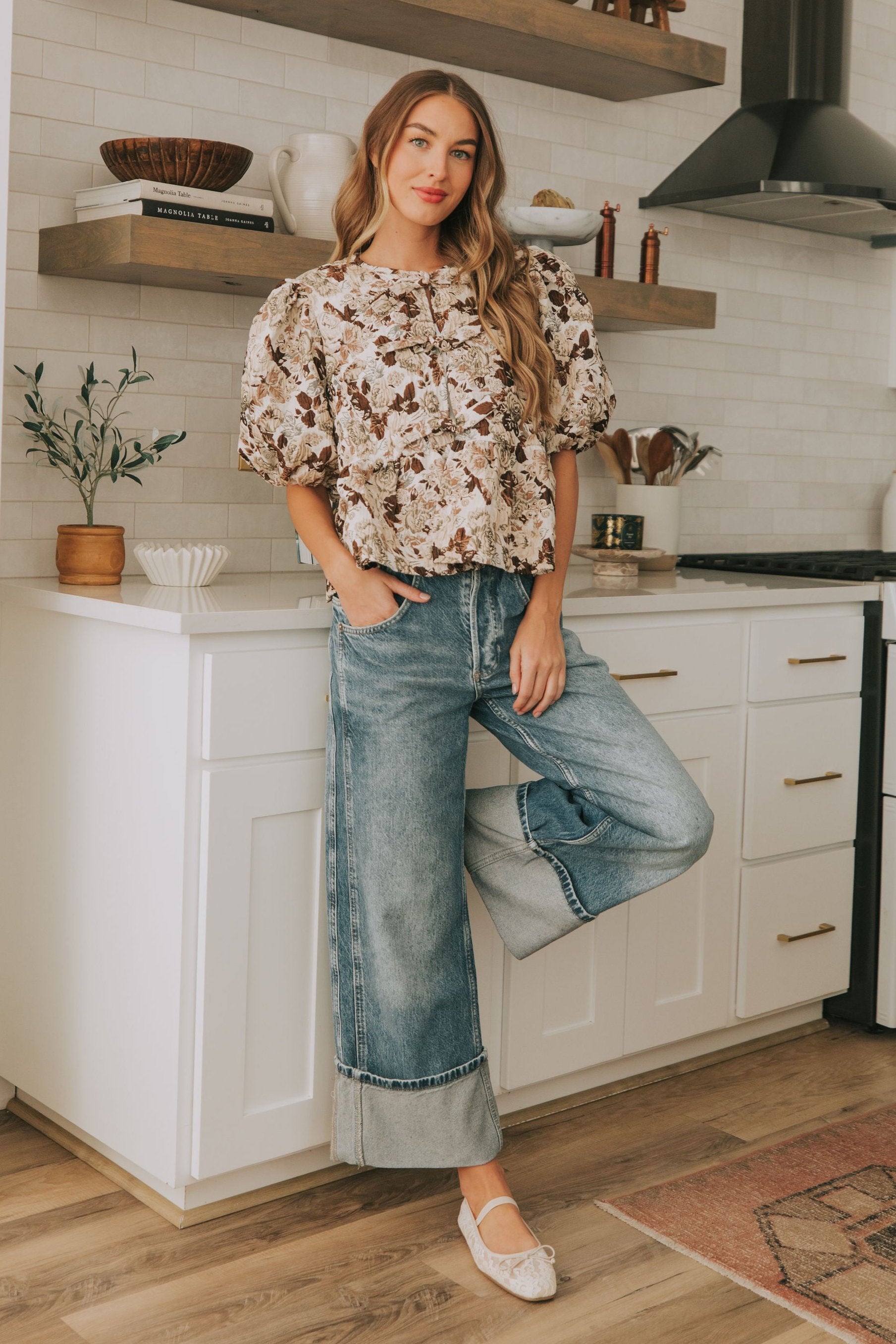 Falling In Florals Top