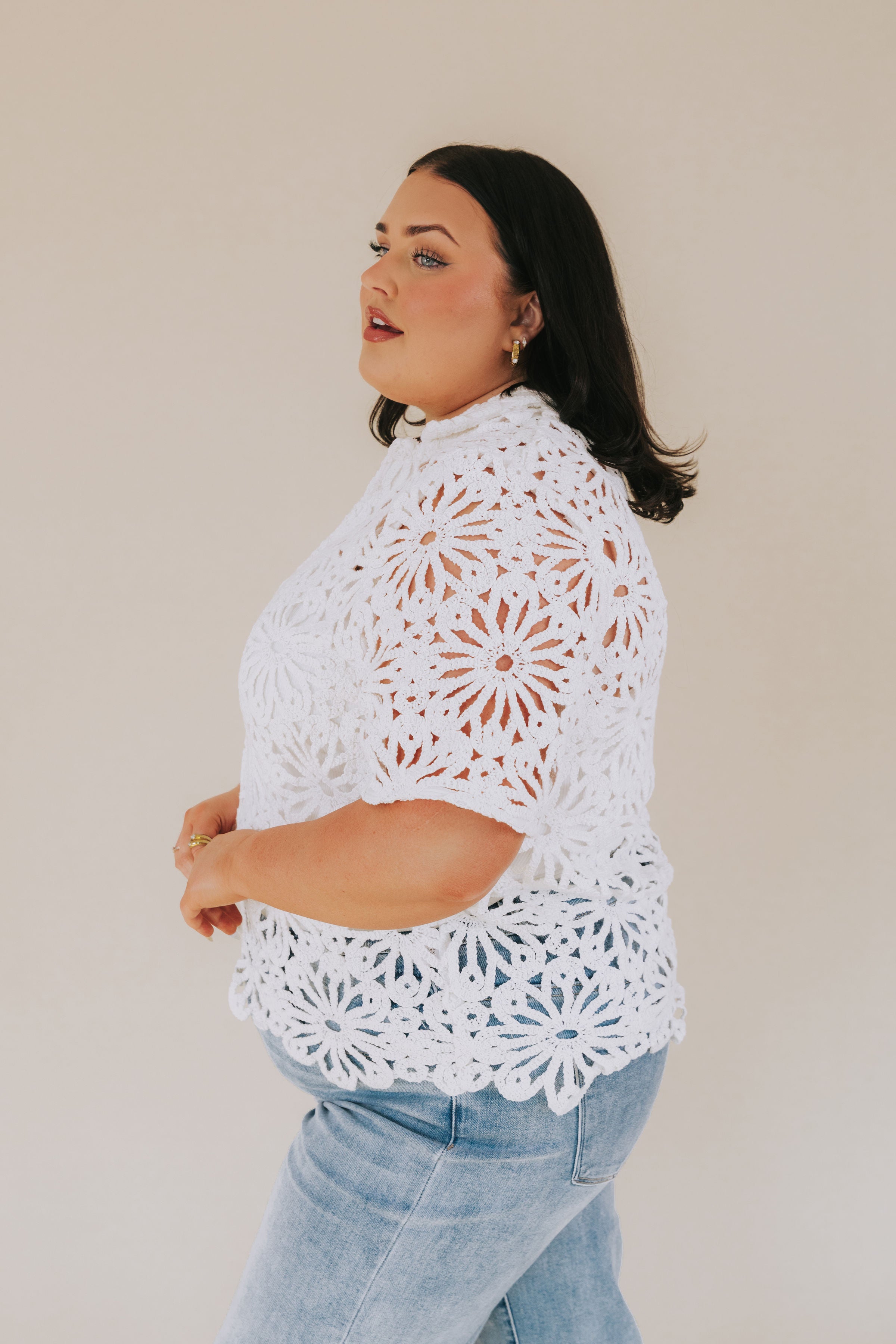 PLUS SIZE - Forget Me Not Top