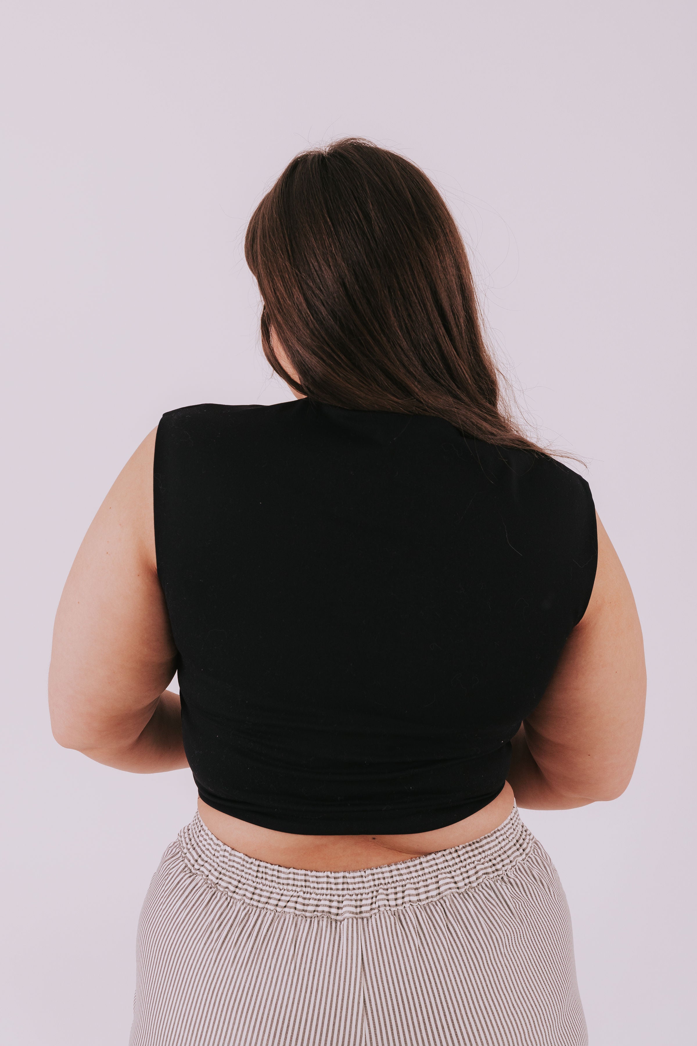 PLUS SIZE - Black Out Top