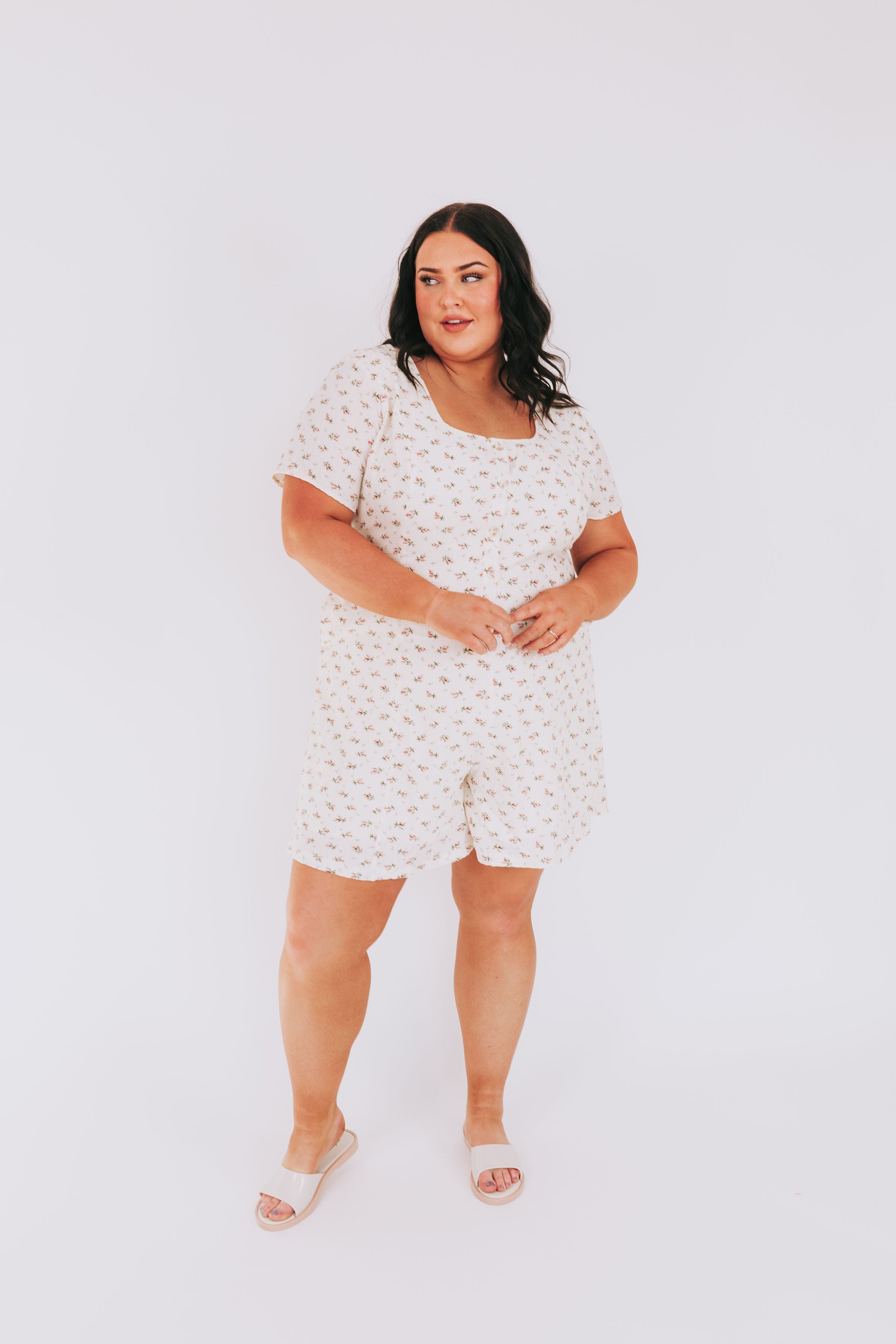 PLUS SIZE - Petal Pop Romper