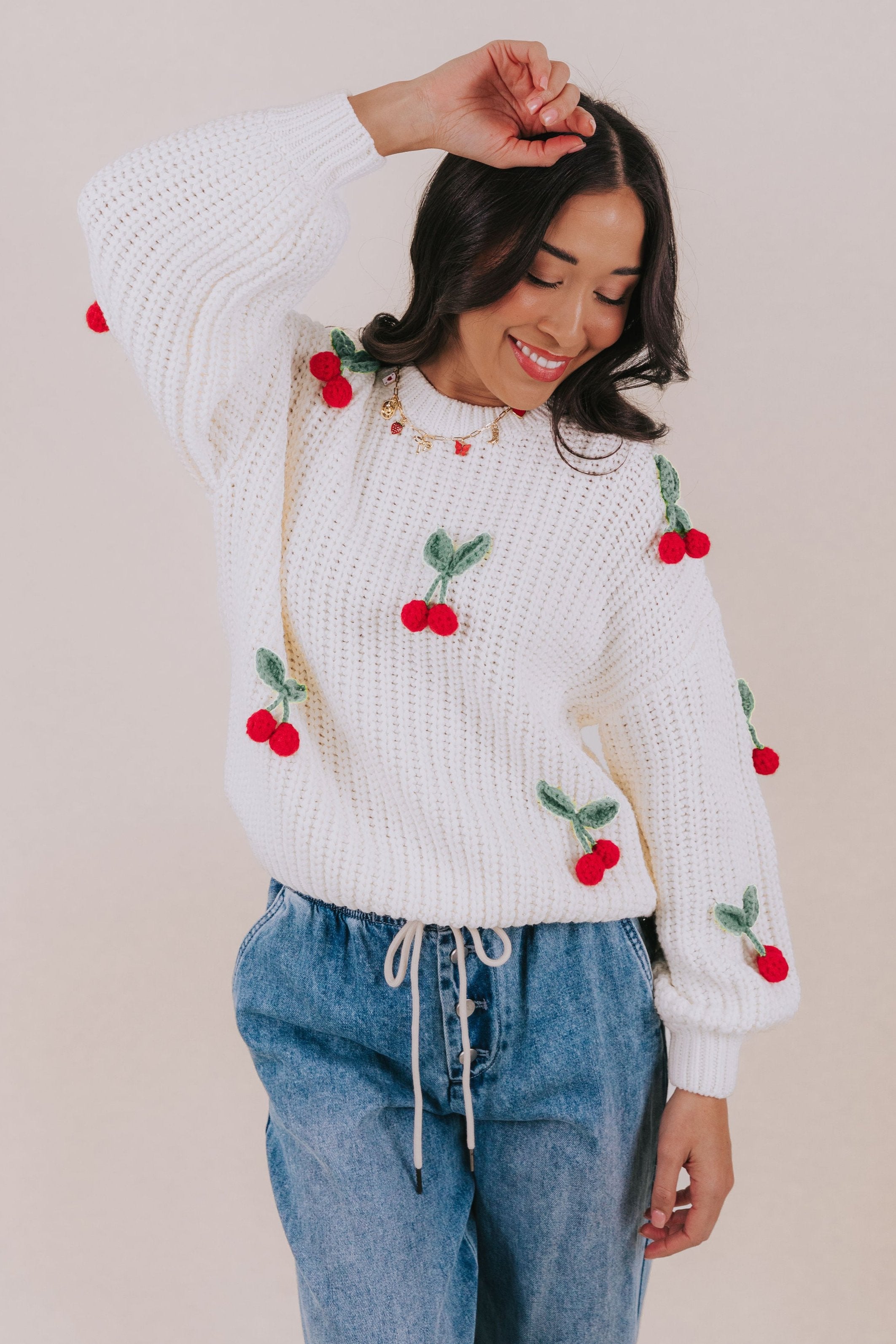 Cherry Bombshell Sweater