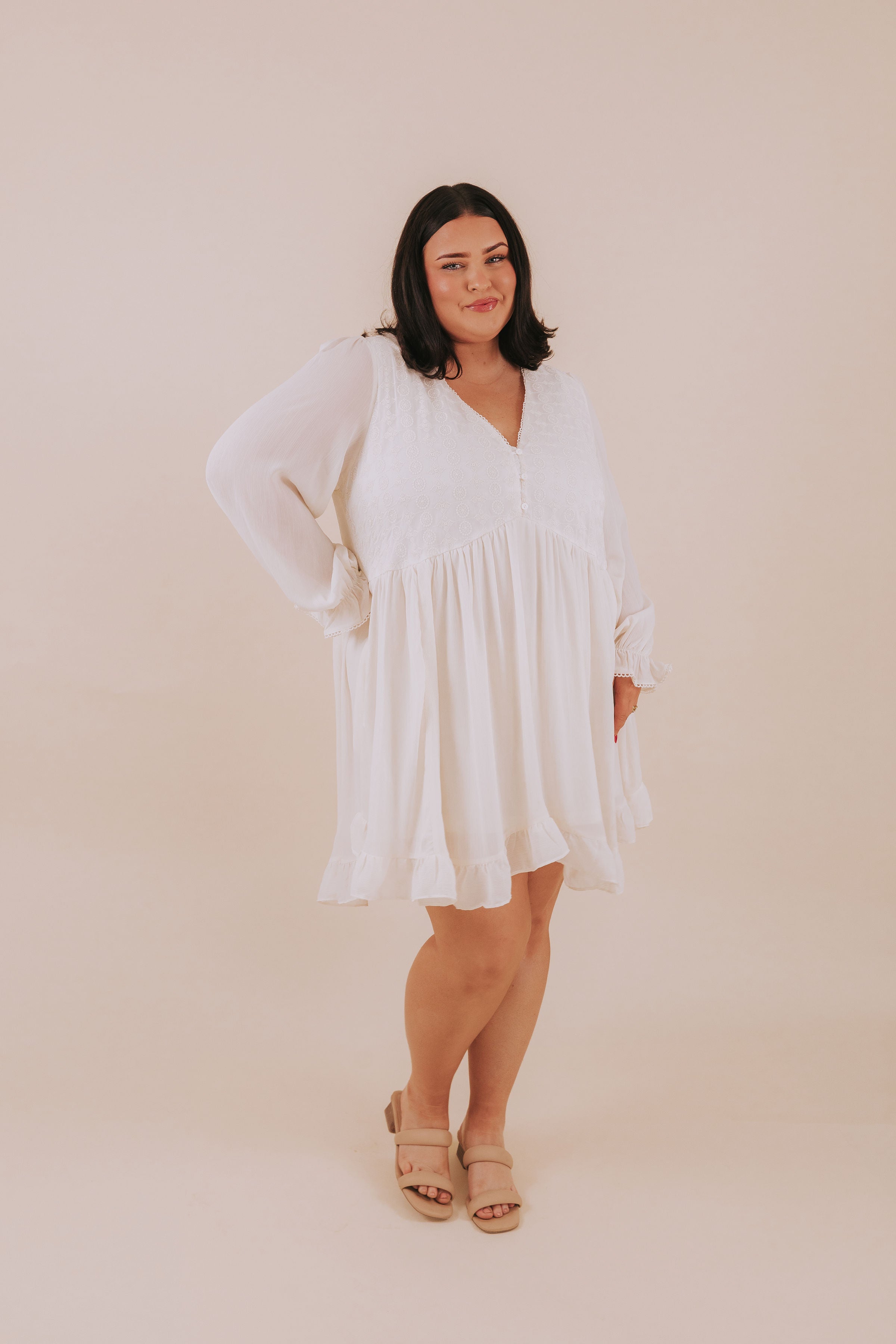 PLUS SIZE - Something Pure Dress