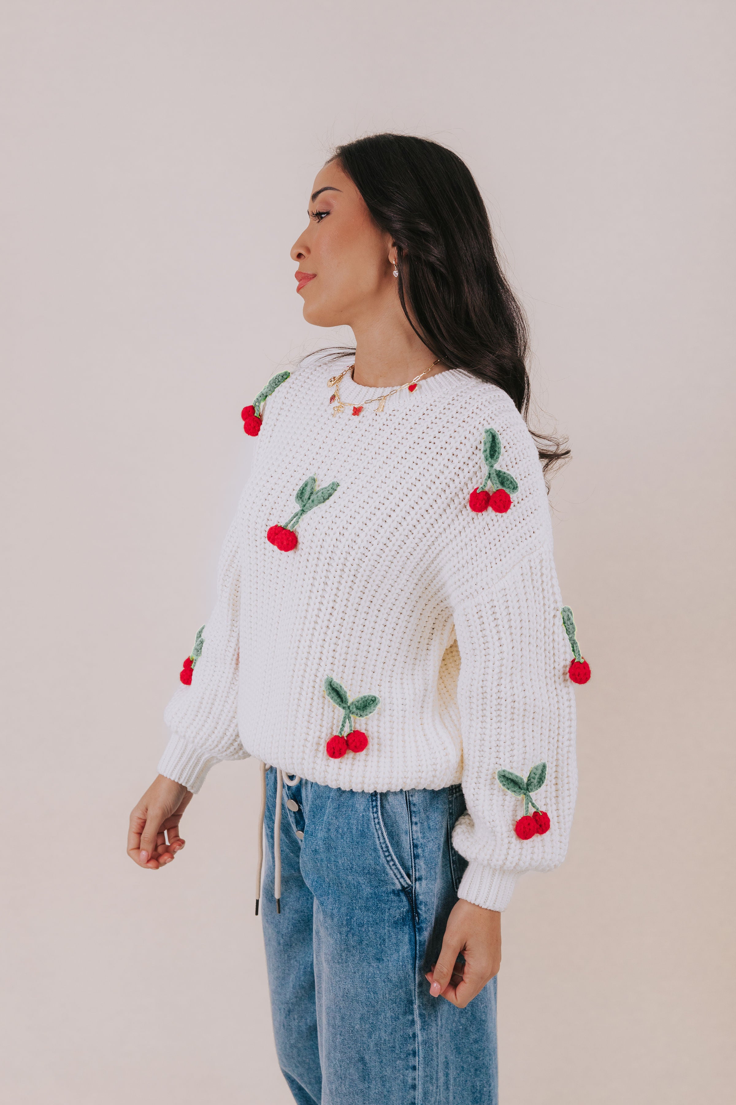 Cherry Bombshell Sweater