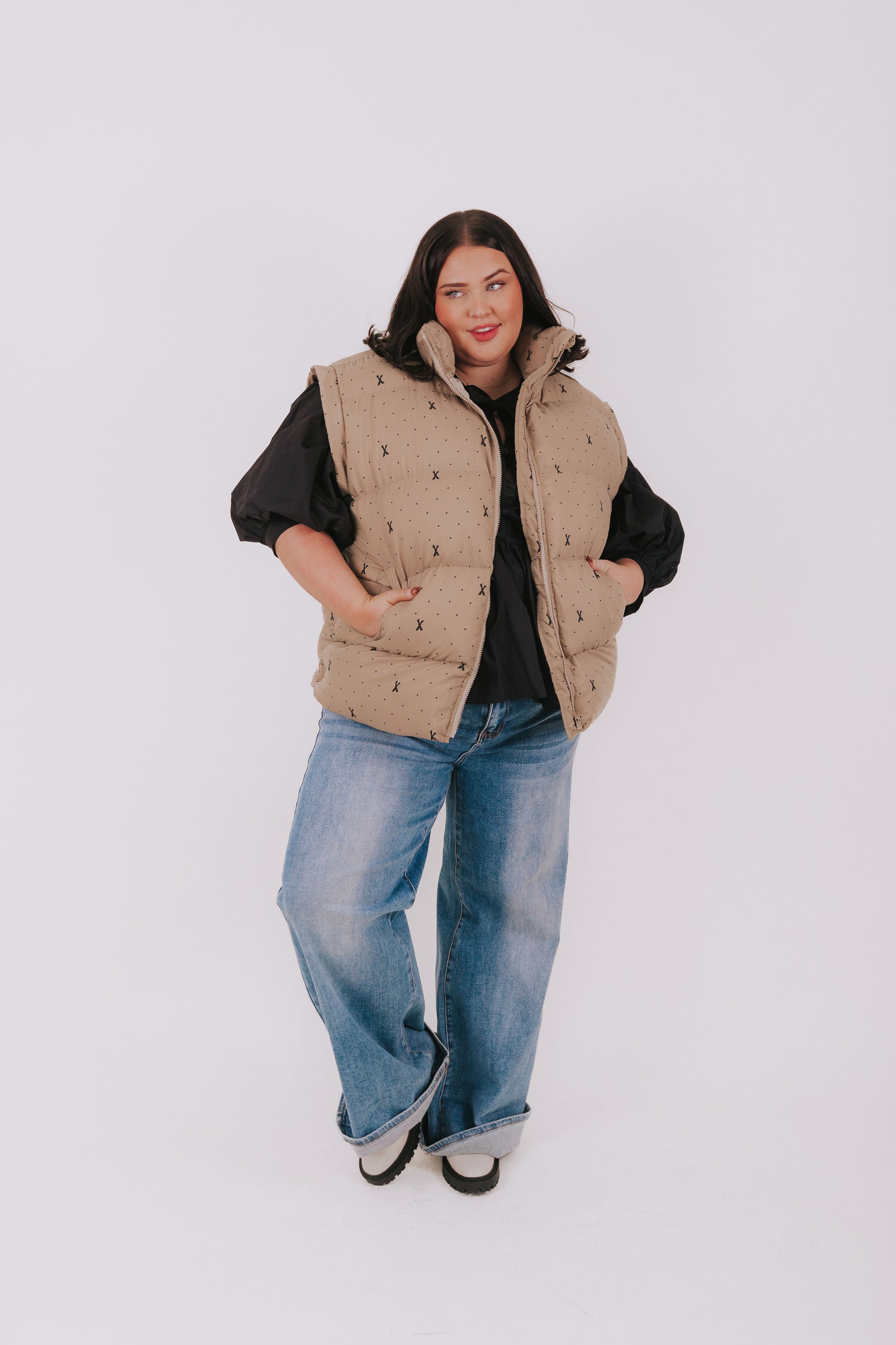 PLUS SIZE - Warm Hug Puffer Vest