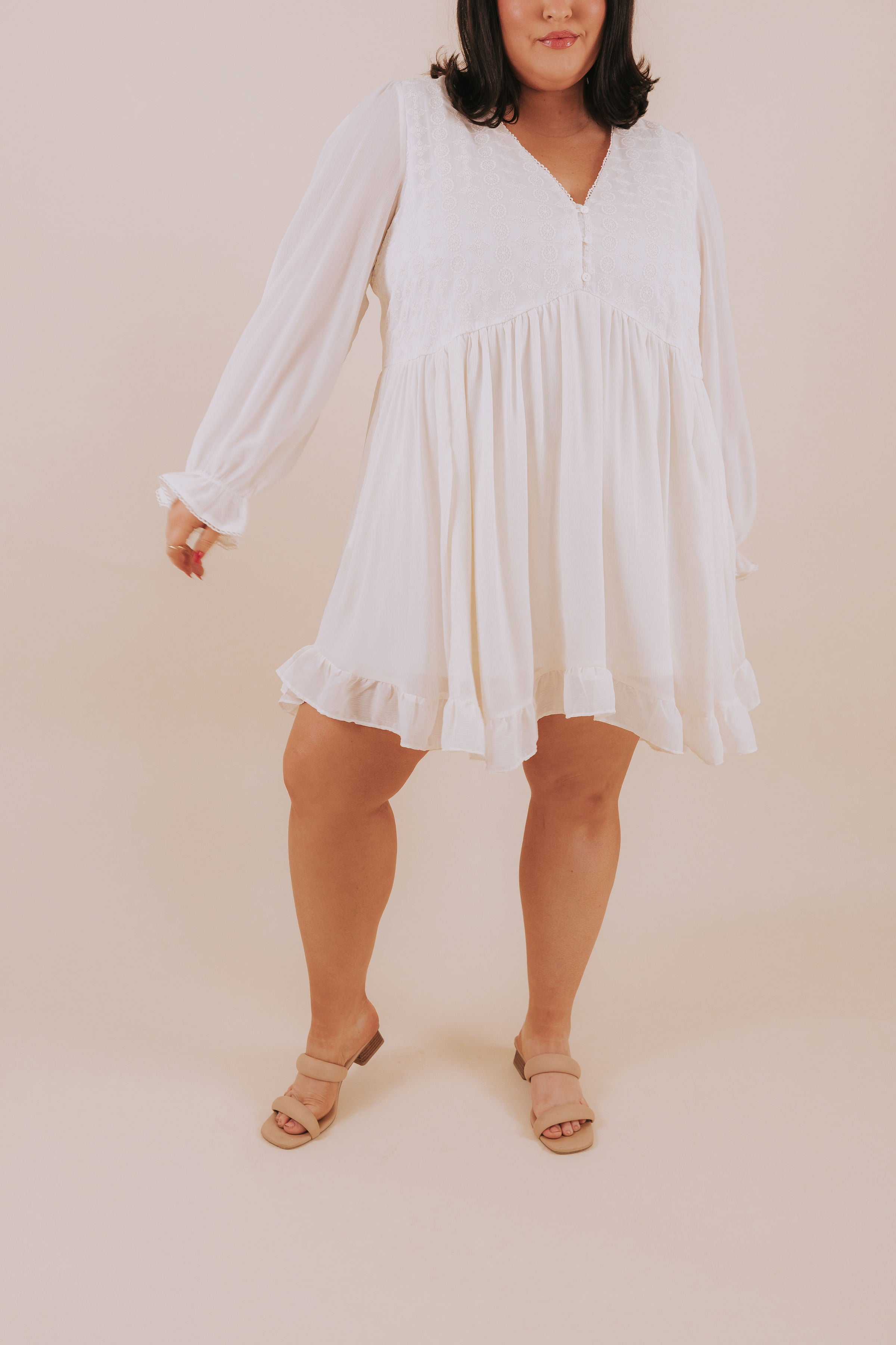 PLUS SIZE - Something Pure Dress