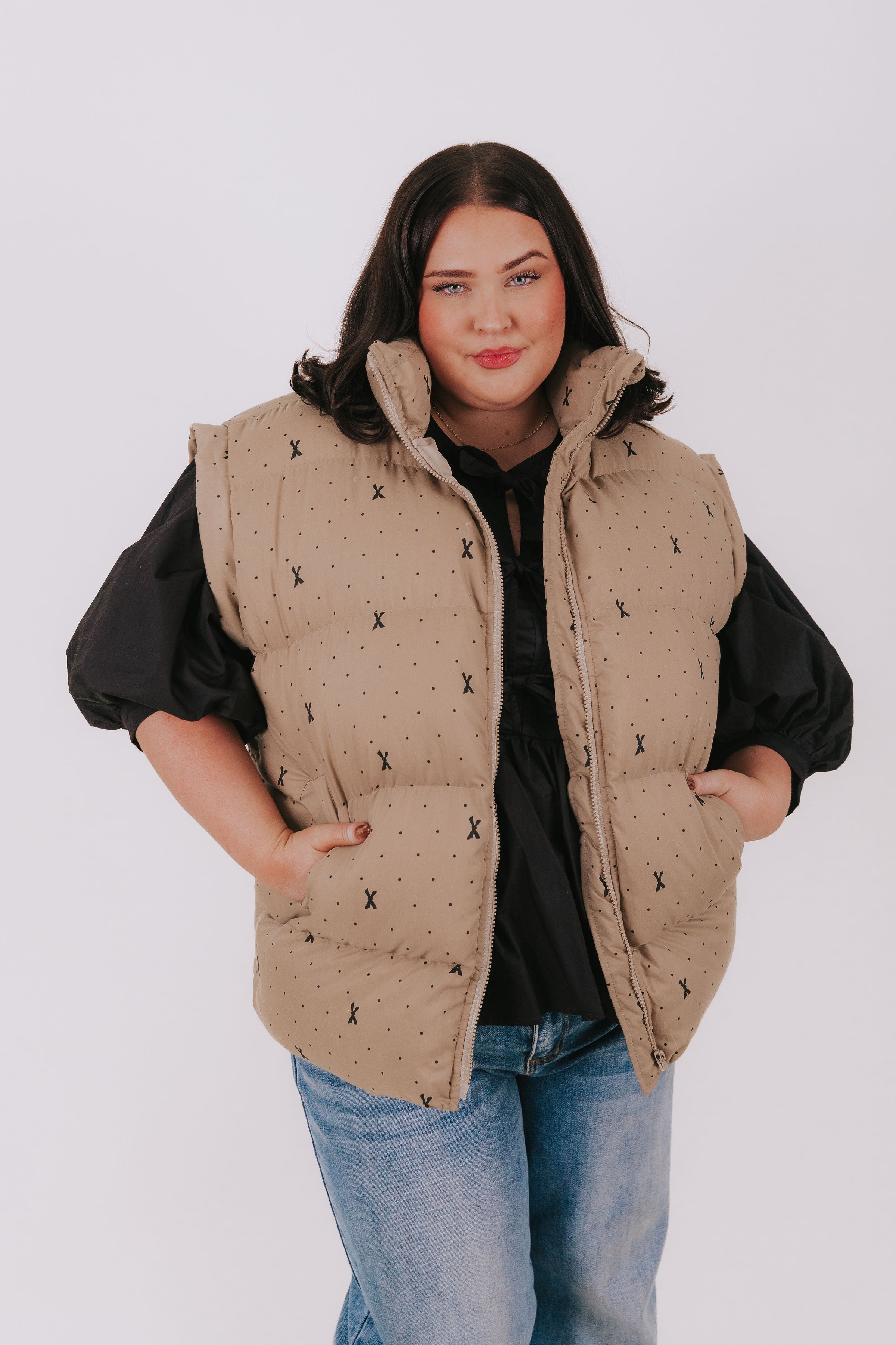 PLUS SIZE - Warm Hug Puffer Vest