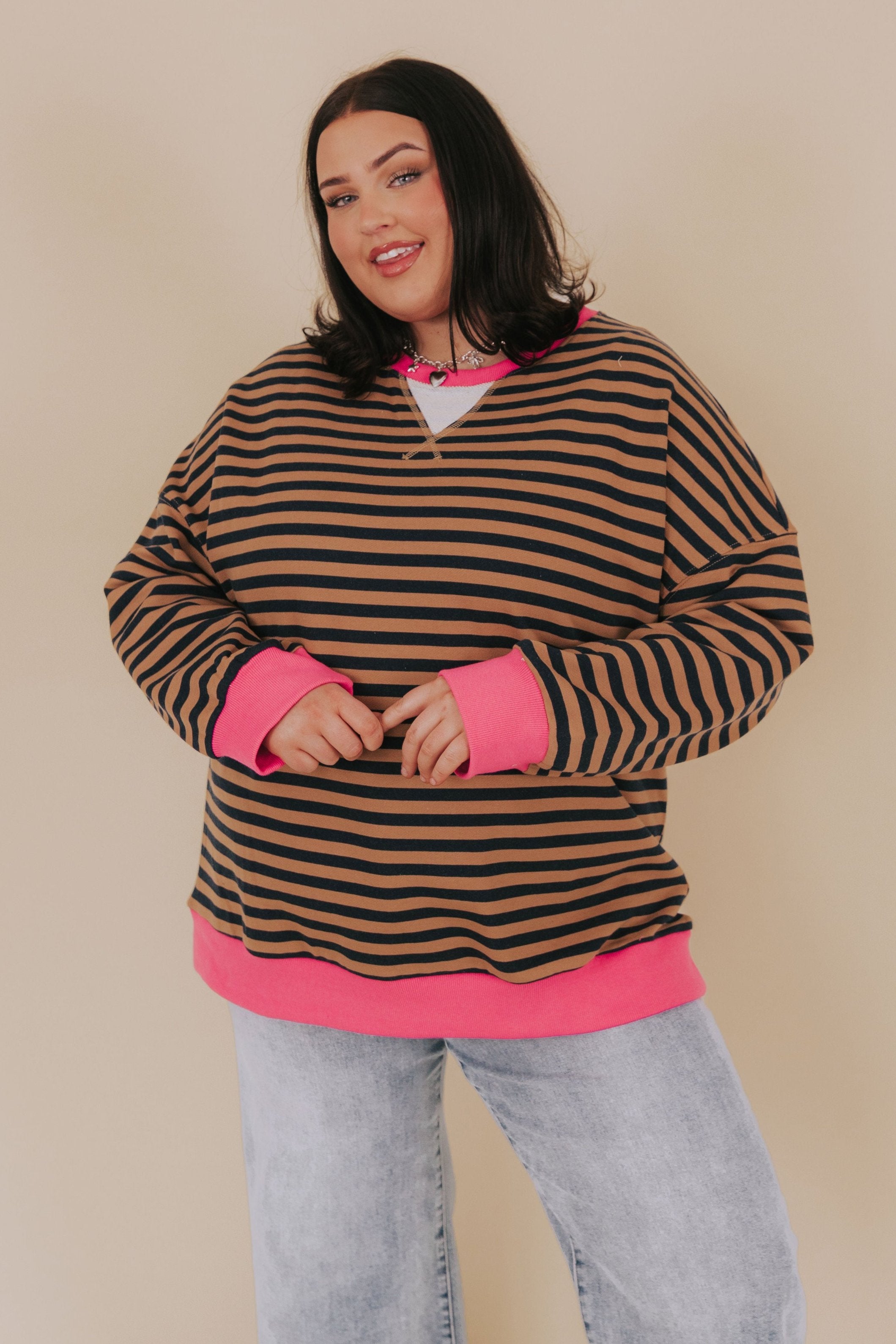 PLUS SIZE - Crazy About You Sweatshirt