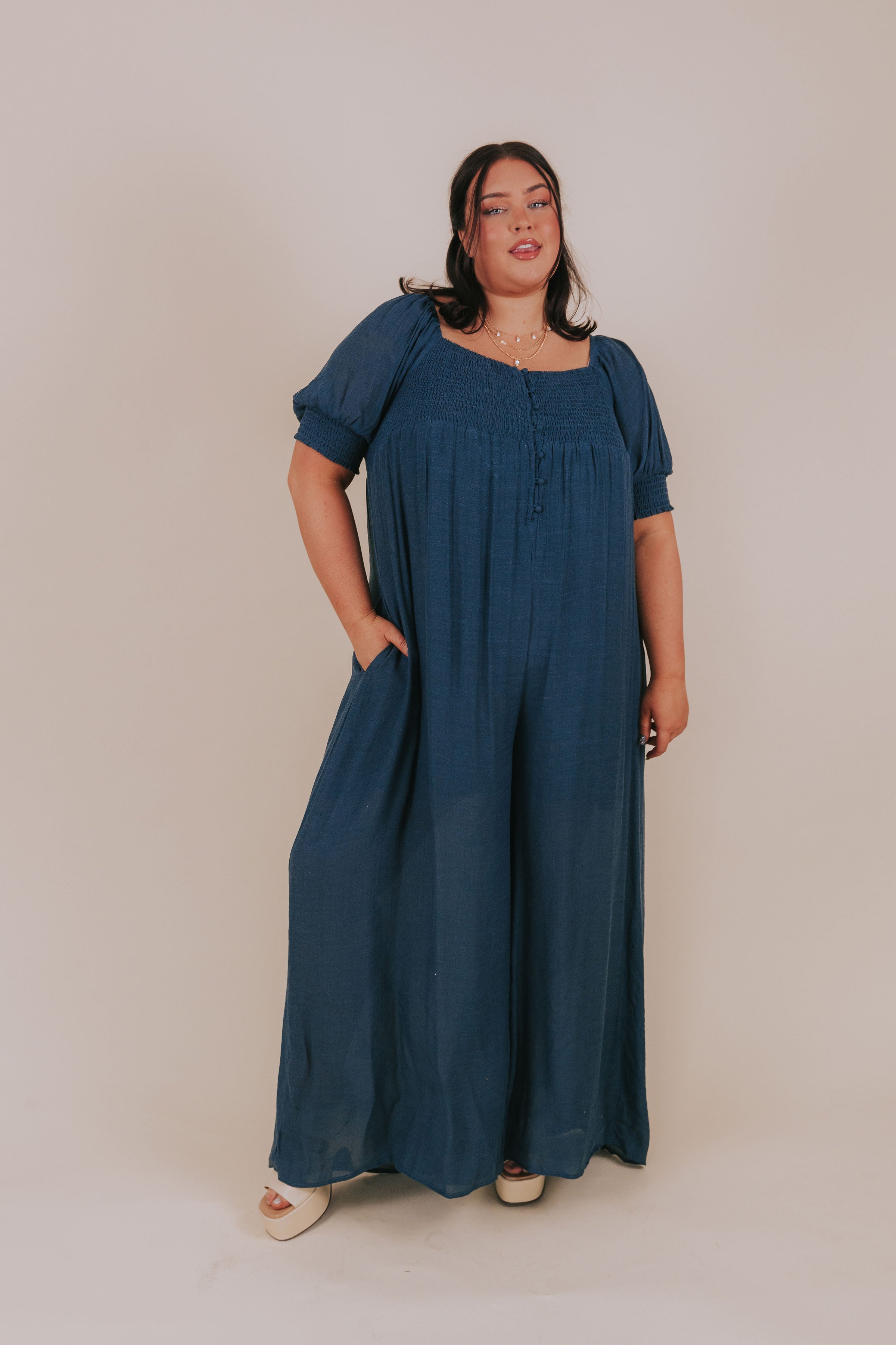 PLUS SIZE - Wavelength Jumpsuit