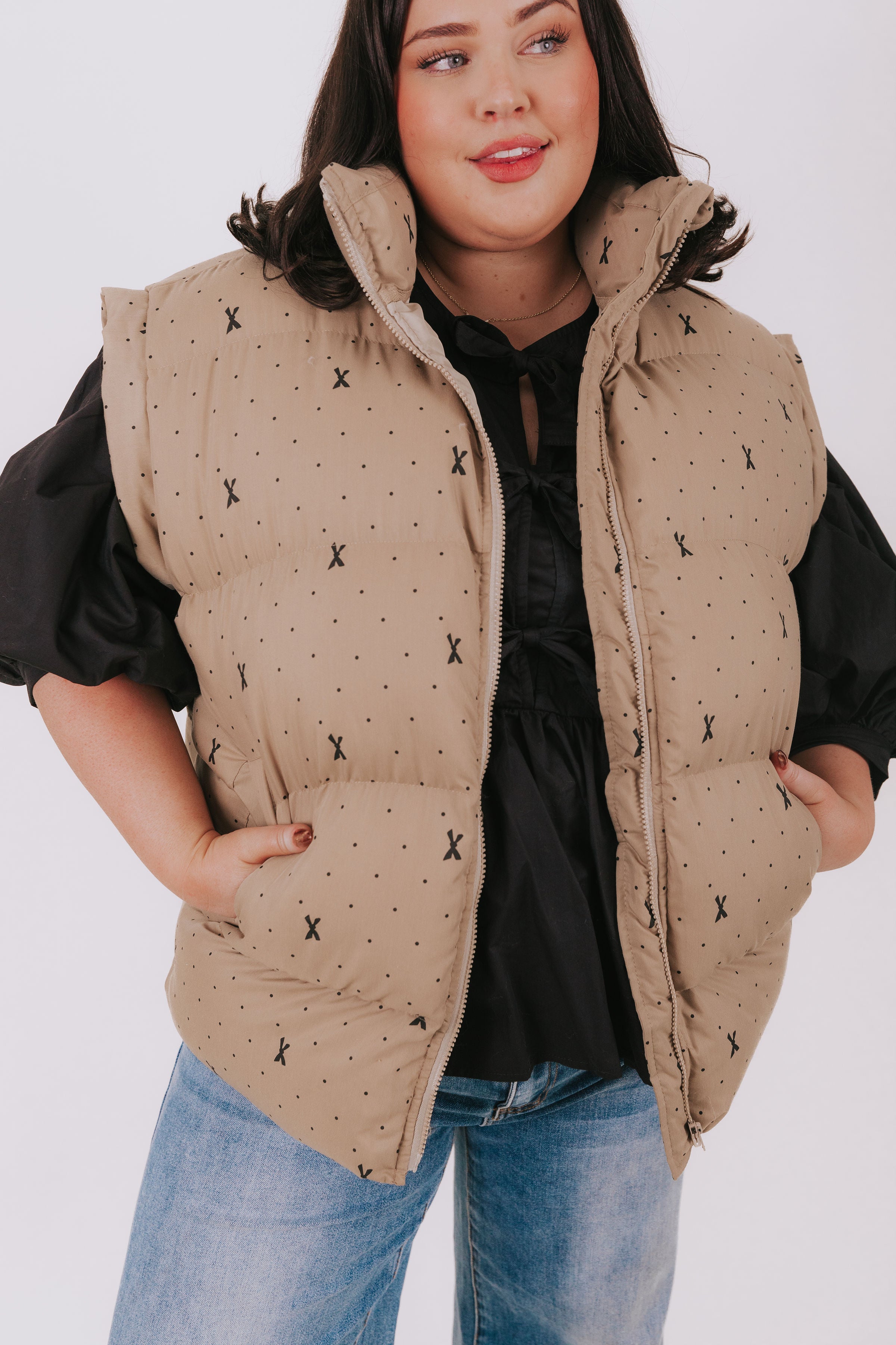 PLUS SIZE - Warm Hug Puffer Vest