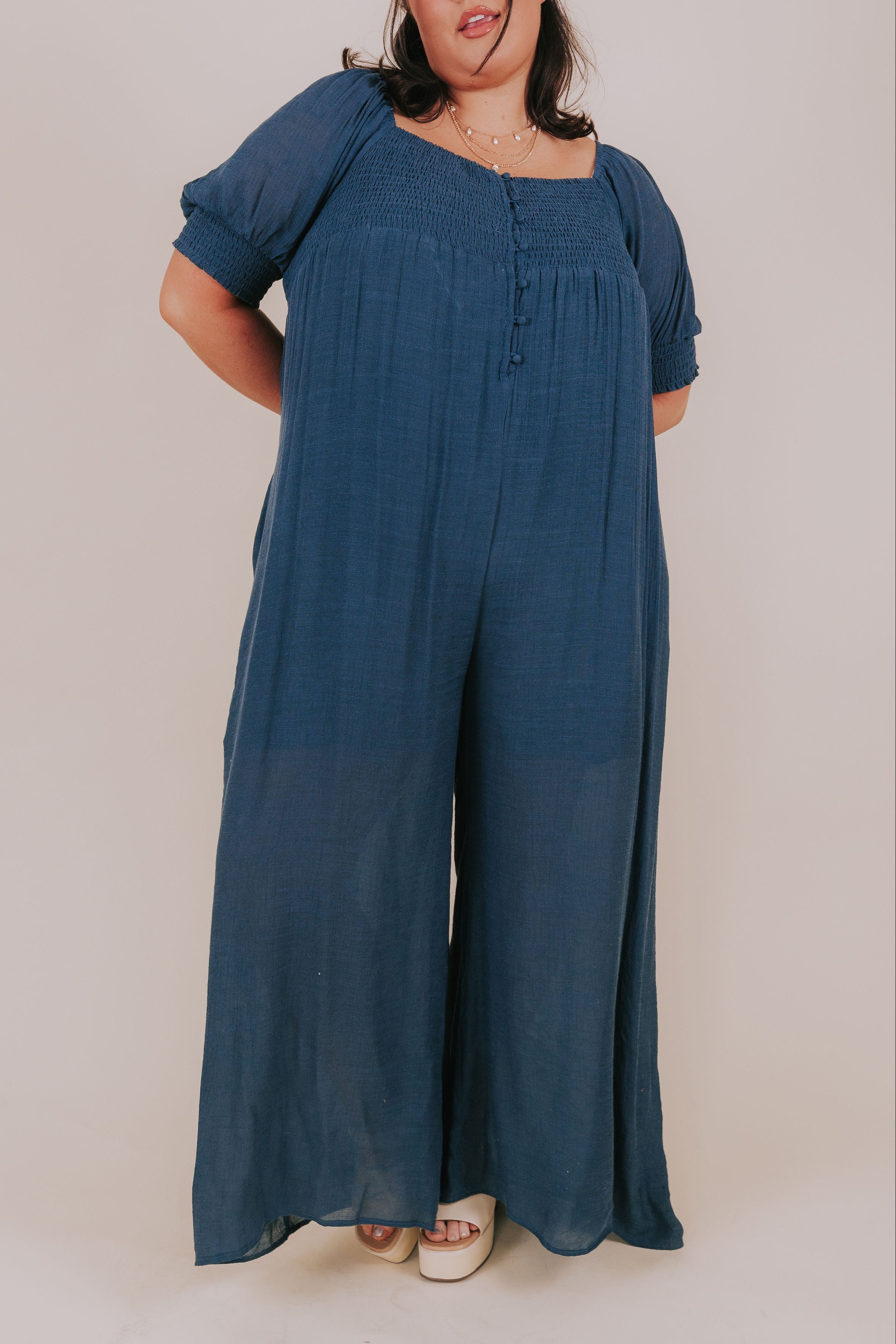 PLUS SIZE - Wavelength Jumpsuit