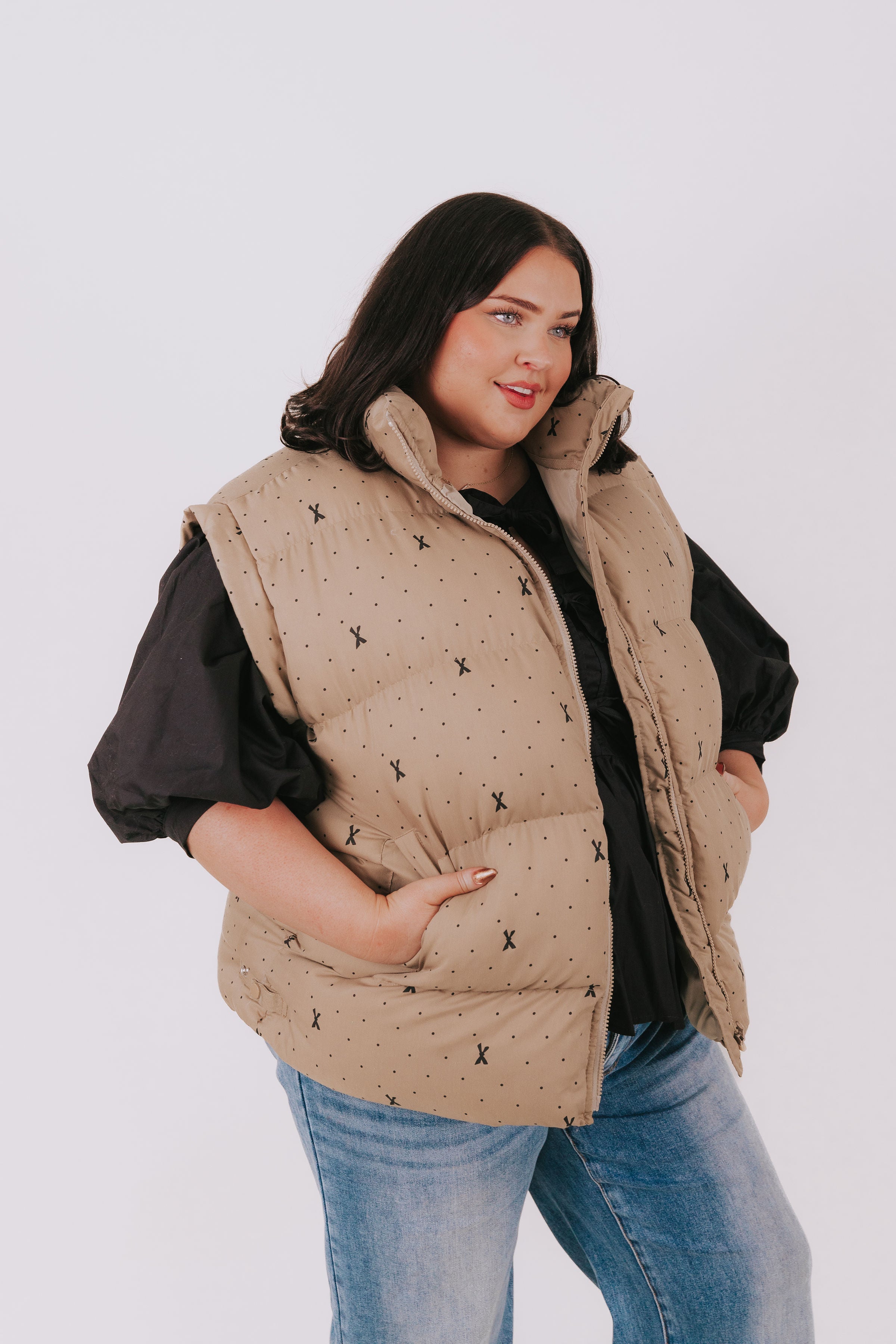 PLUS SIZE - Warm Hug Puffer Vest