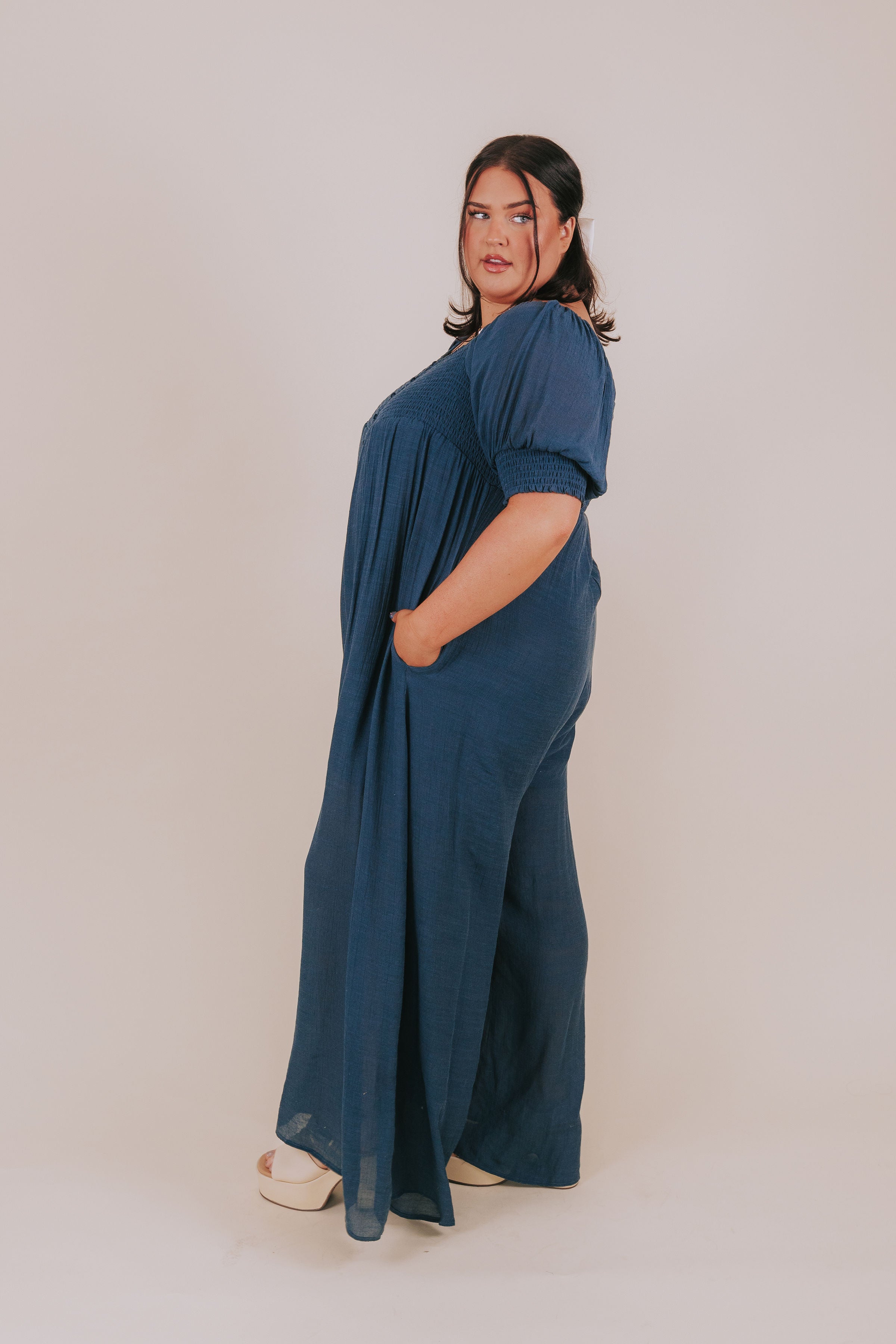 PLUS SIZE - Wavelength Jumpsuit