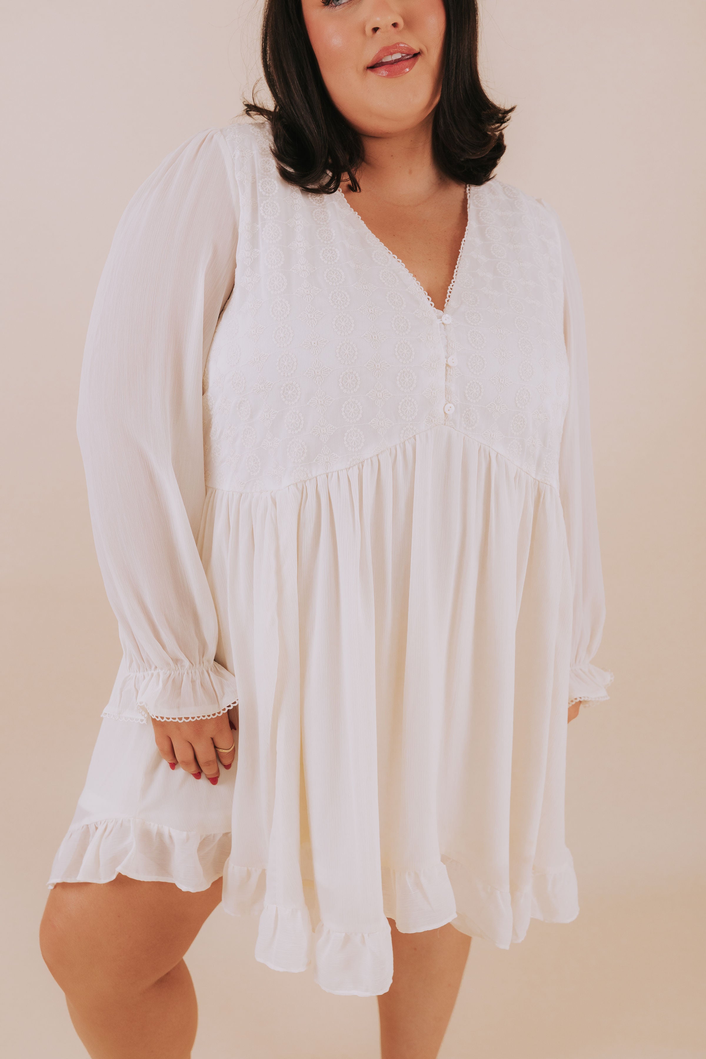 PLUS SIZE - Something Pure Dress