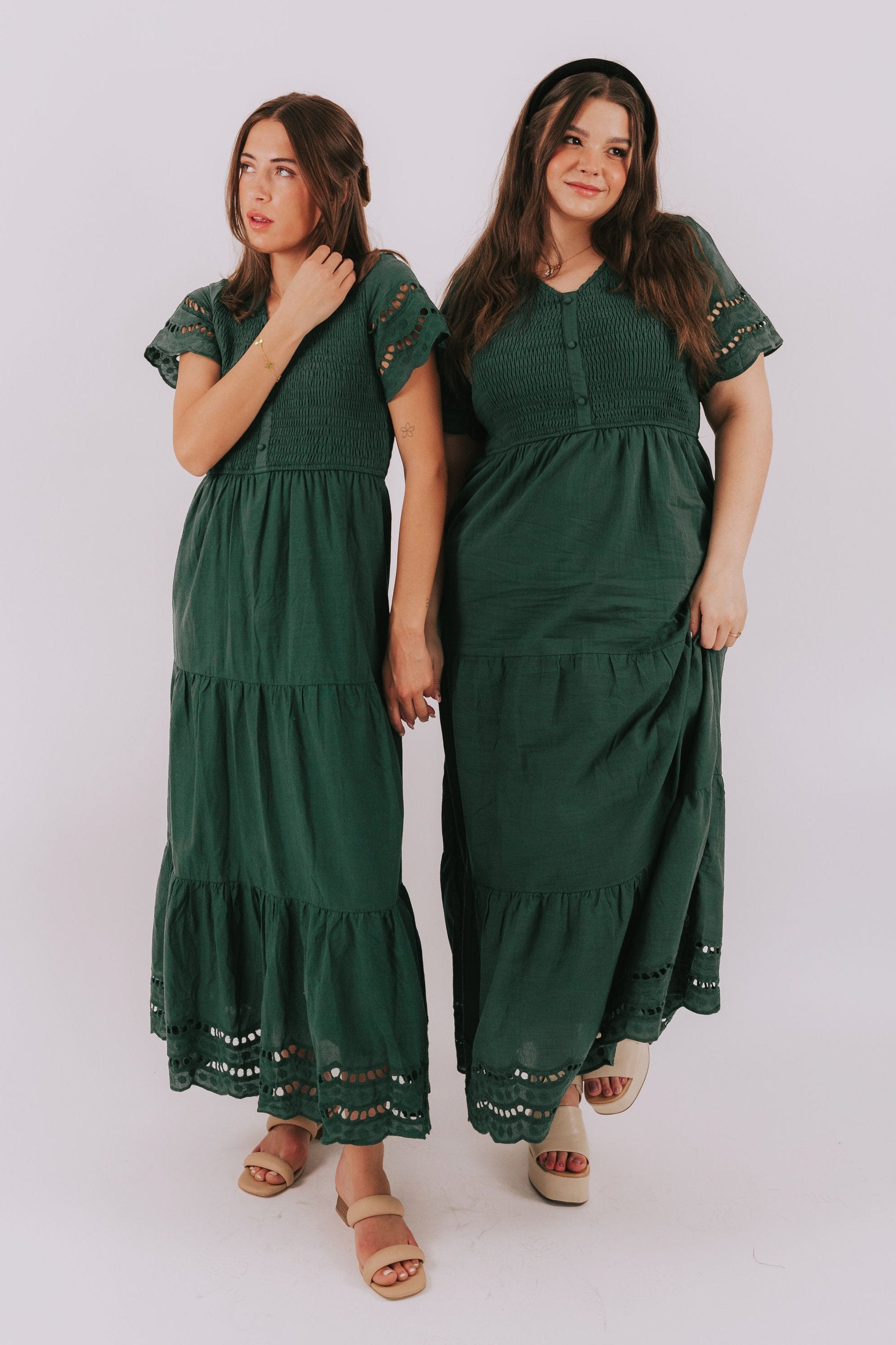 ONE LOVED BABE - Shall We Dance Dress - Hunter Green + Pistachio