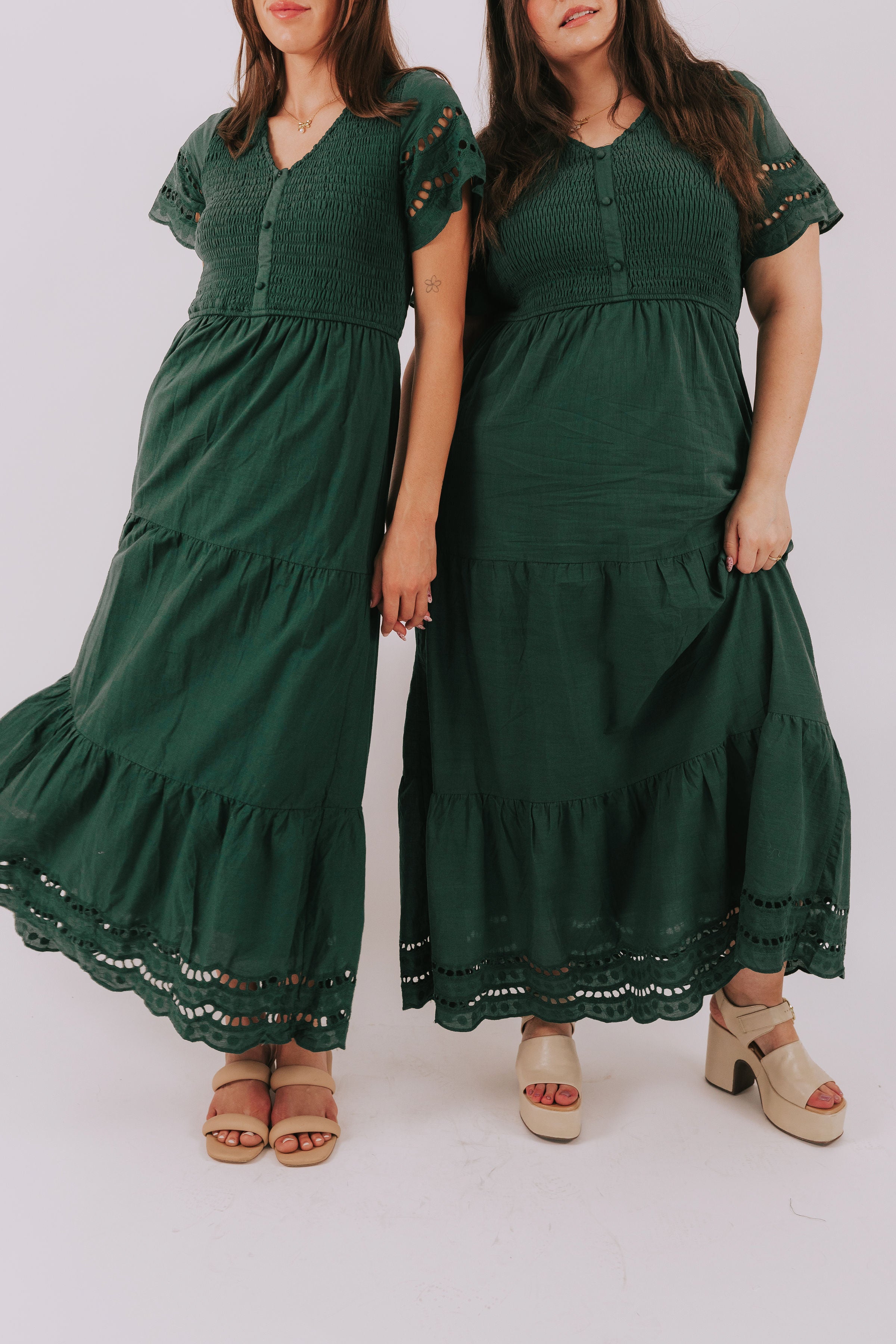 ONE LOVED BABE - Shall We Dance Dress - Hunter Green + Pistachio