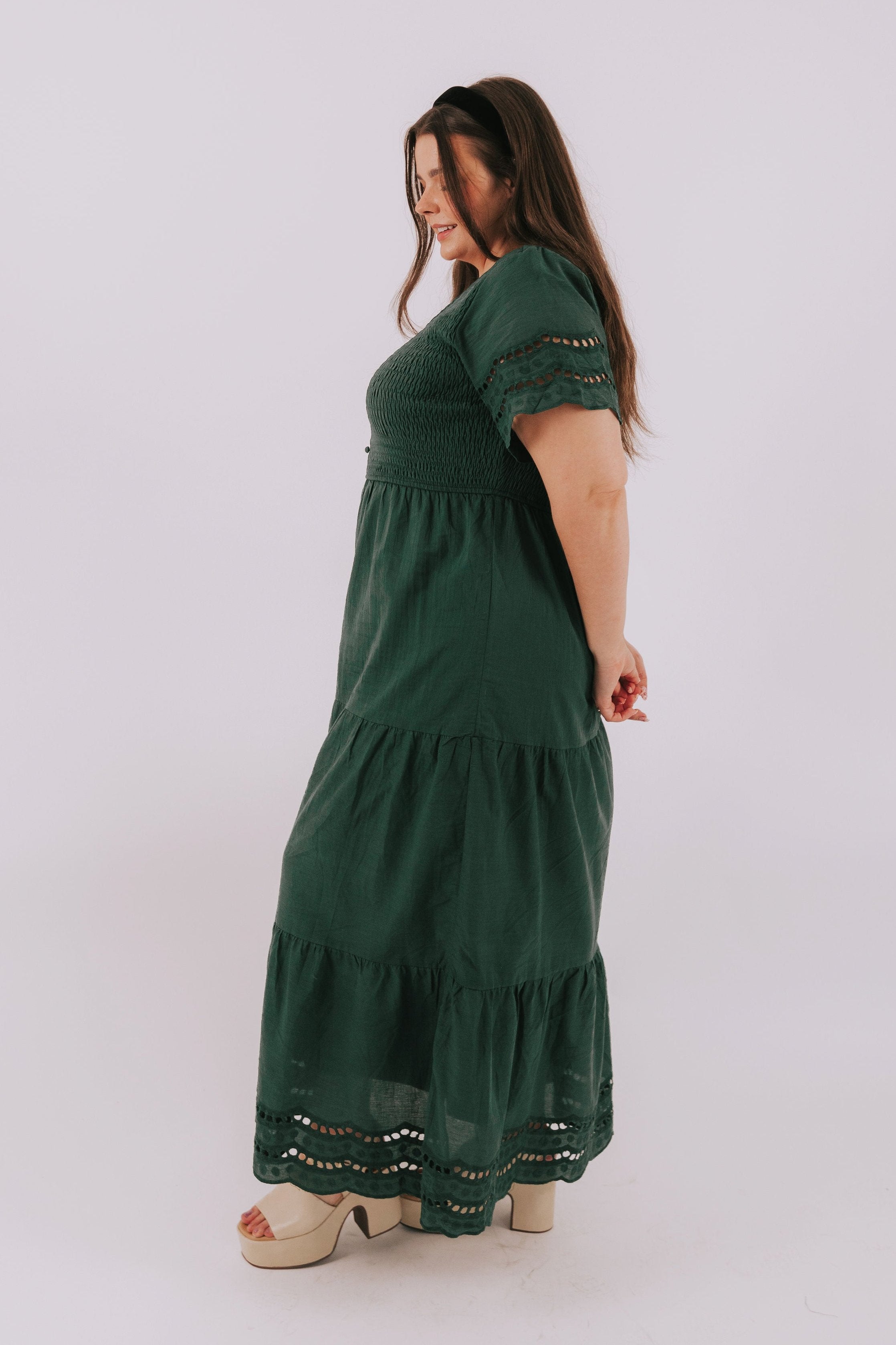 ONE LOVED BABE - Shall We Dance Dress - Hunter Green + Pistachio