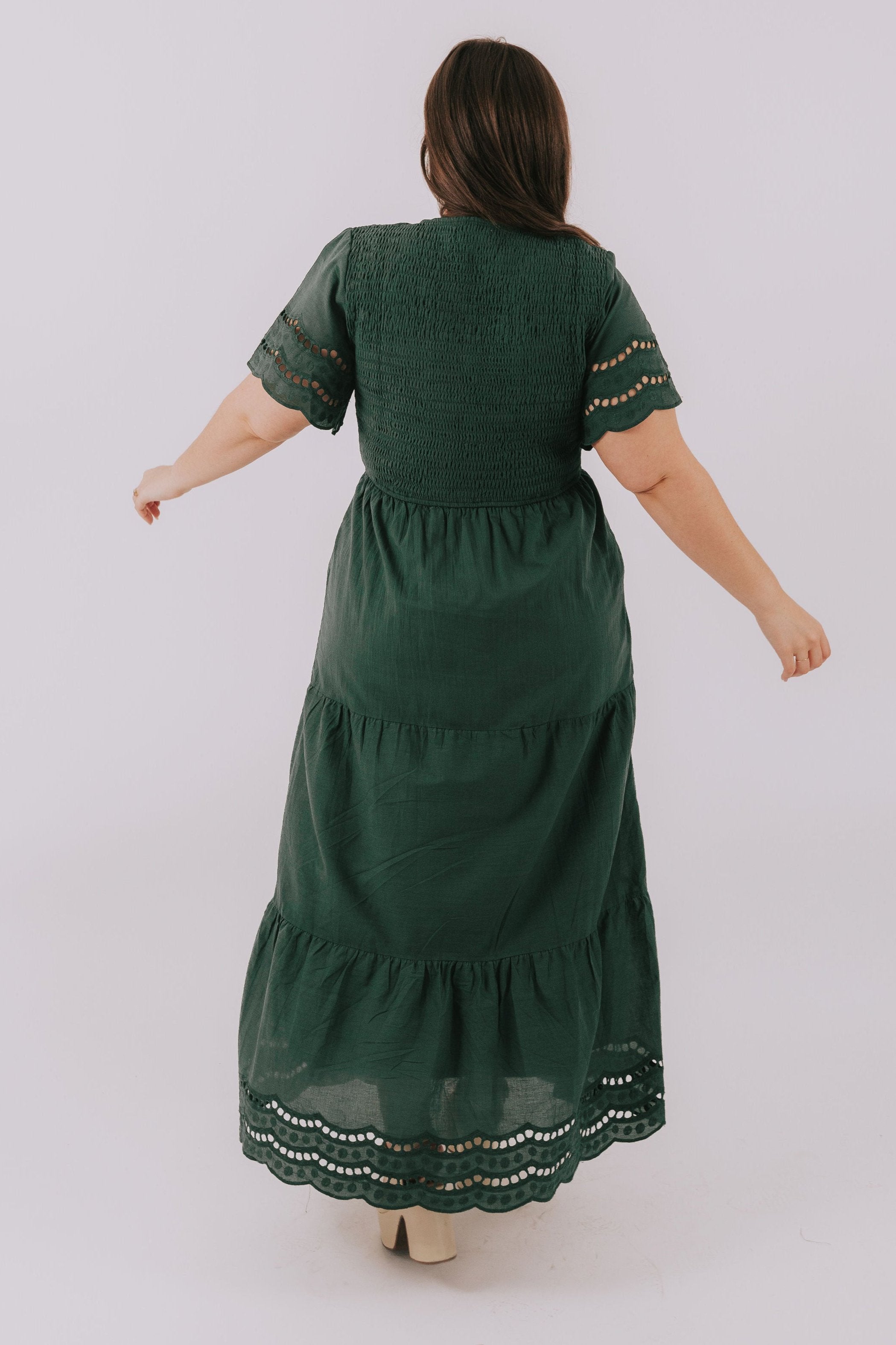 ONE LOVED BABE - Shall We Dance Dress - Hunter Green + Pistachio