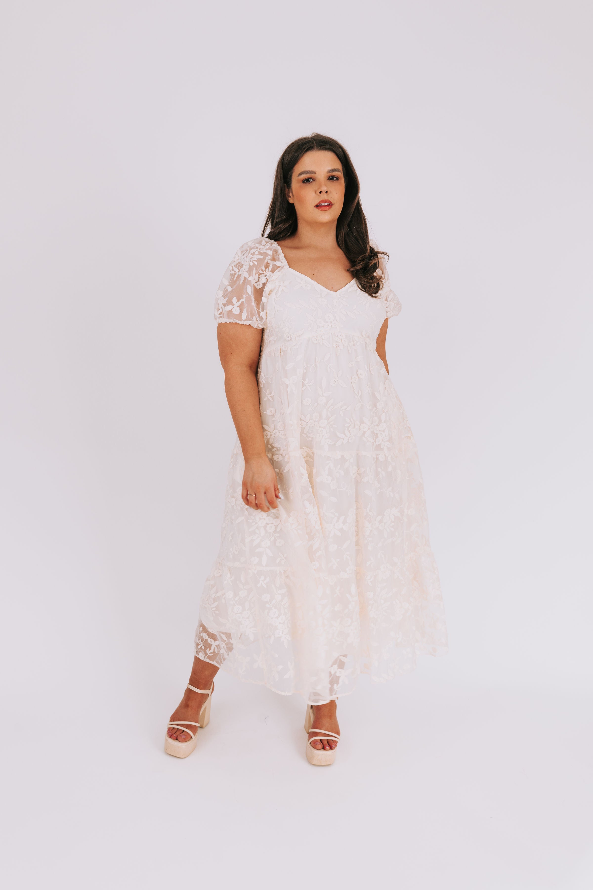 PLUS SIZE - Floral Thrills Dress