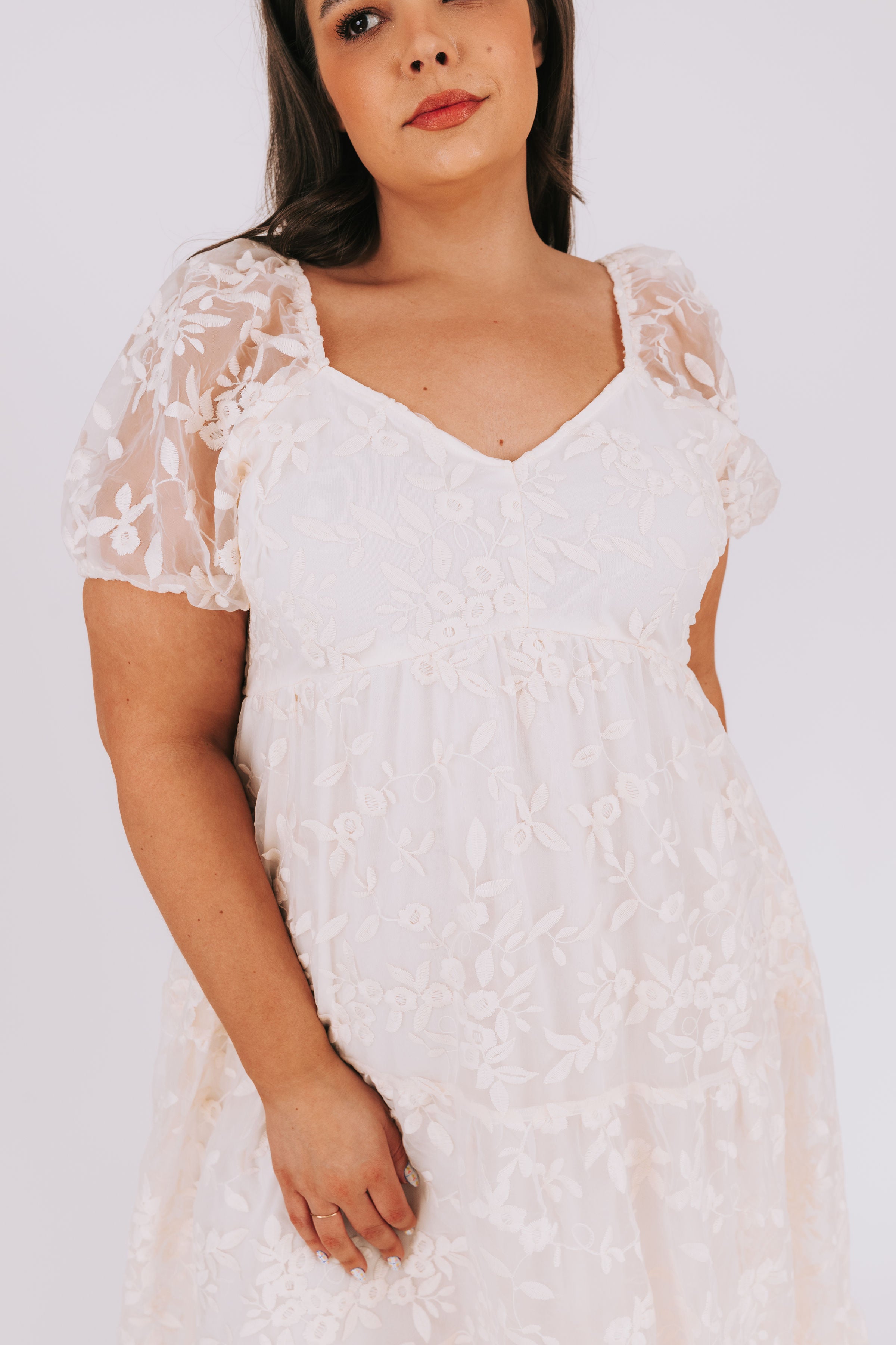 PLUS SIZE - Floral Thrills Dress