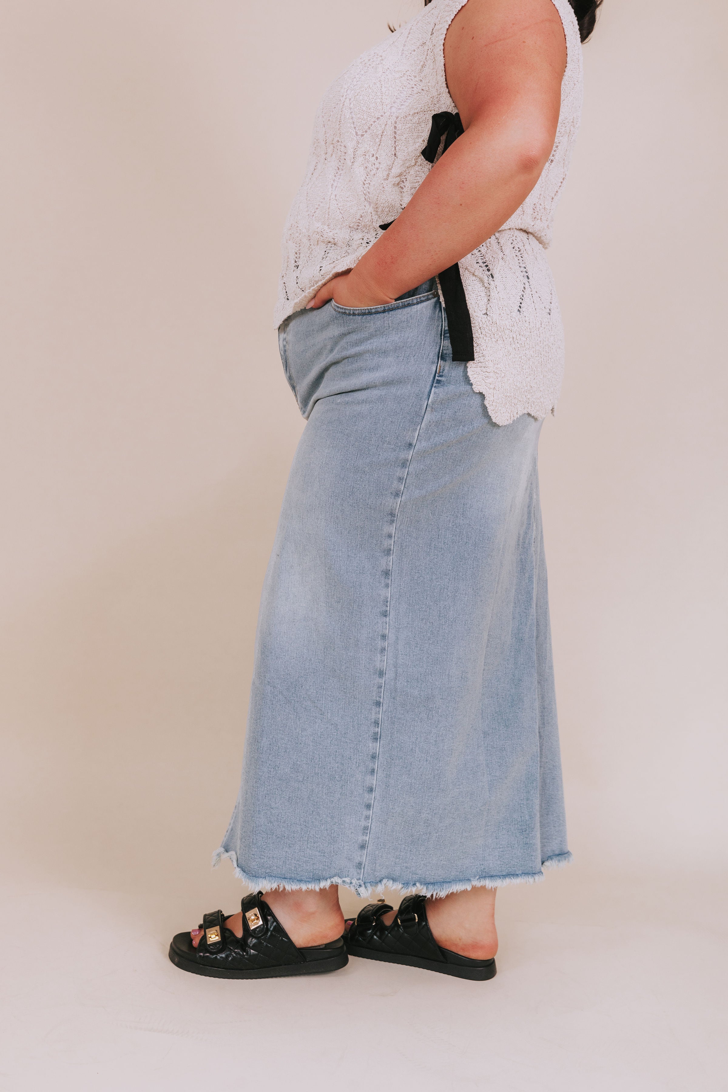 PLUS SIZE - Let It Be Skirt