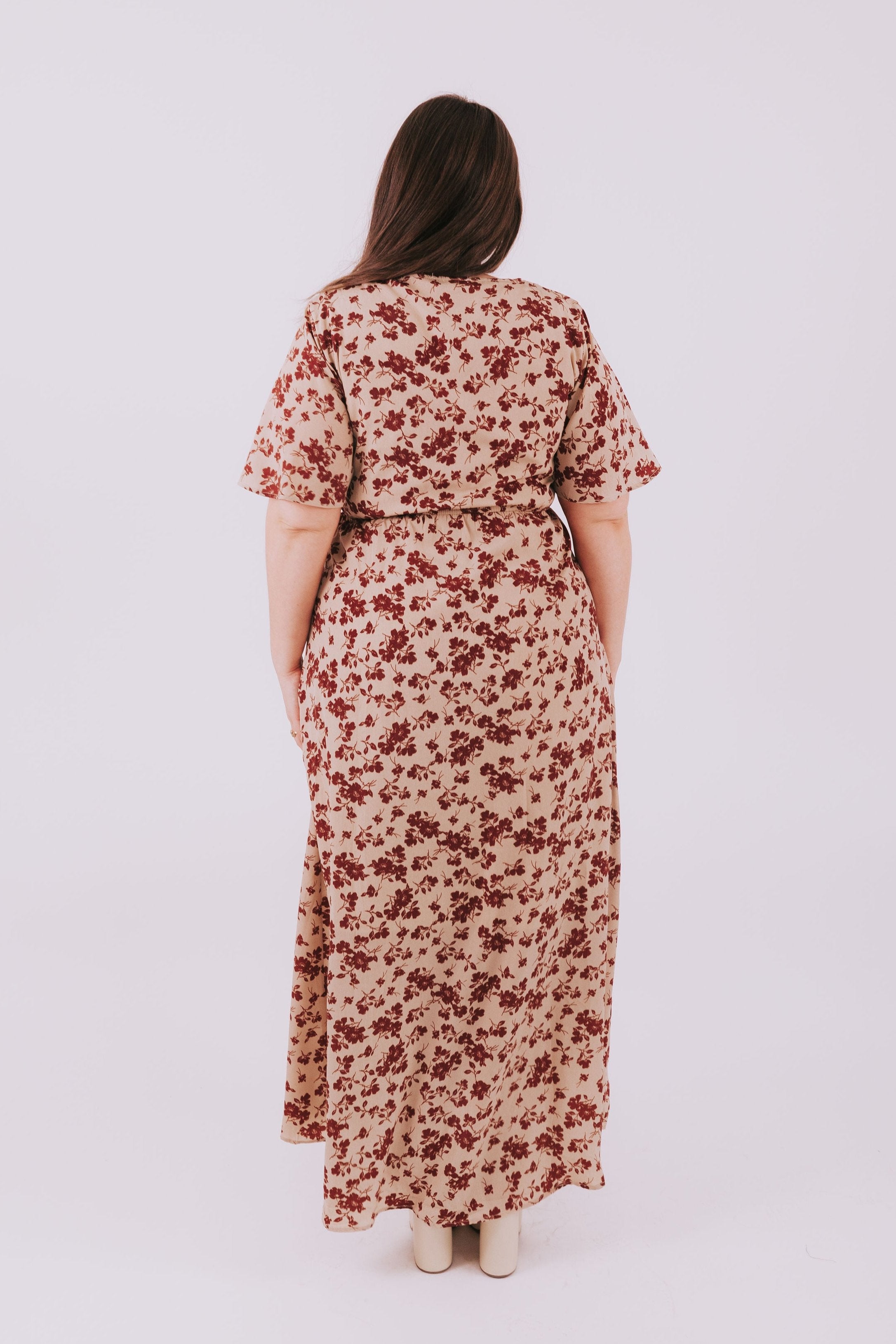 ONE LOVED BABE - Windsor Dress - Brick Floral