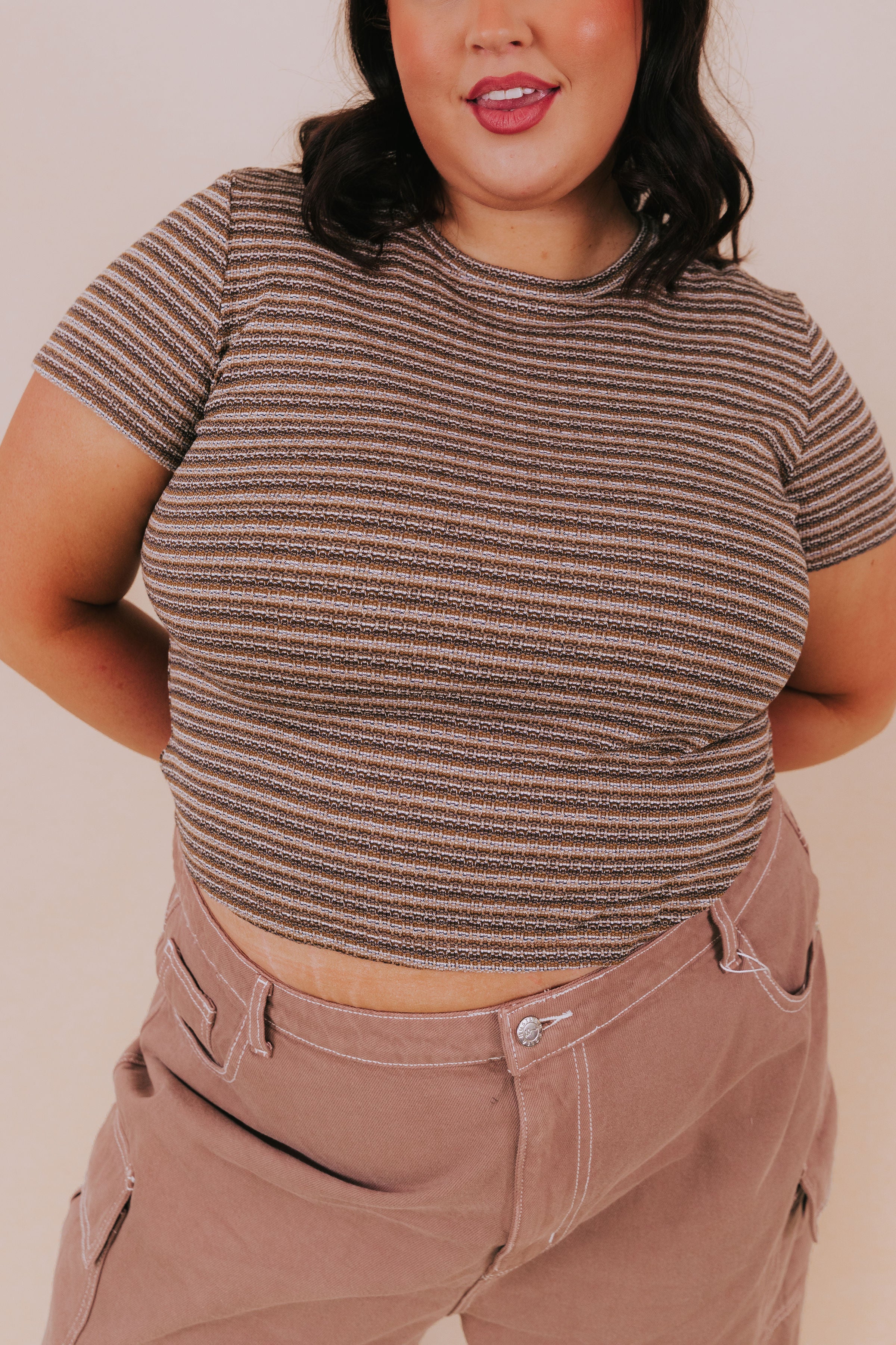 PLUS SIZE - Toffee Twirls Top