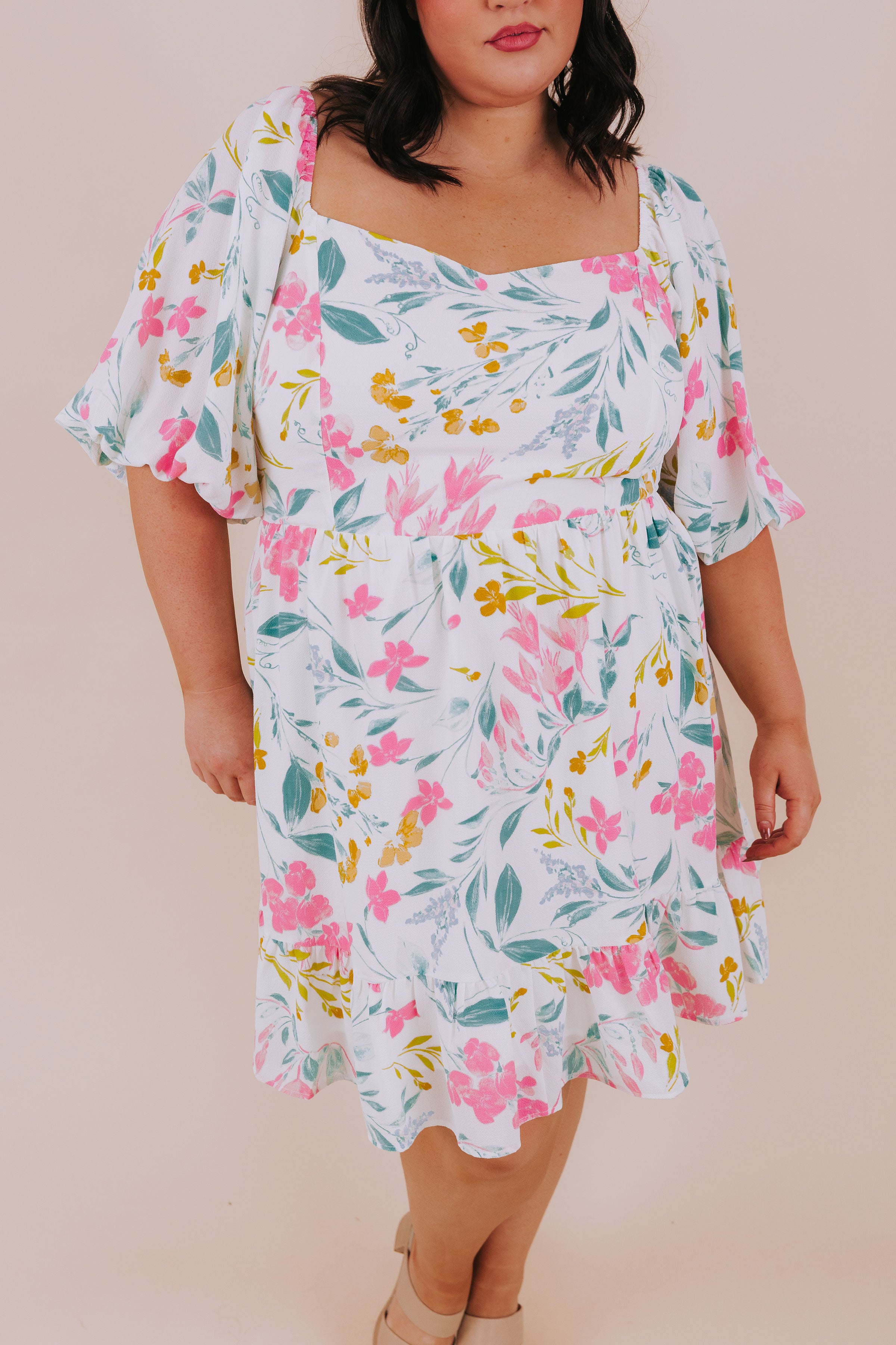 PLUS SIZE - Enchanting Garden Dress