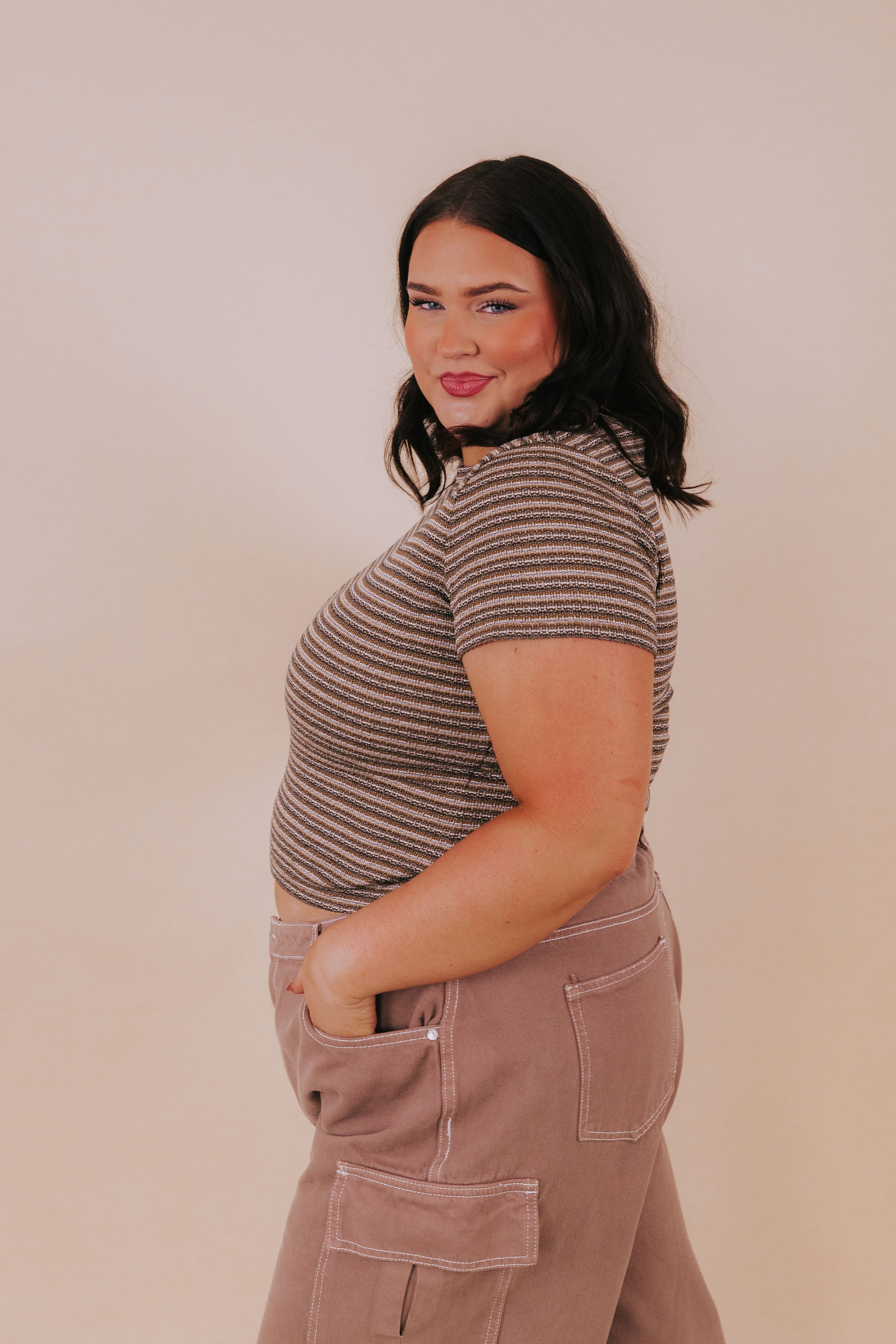 PLUS SIZE - Toffee Twirls Top