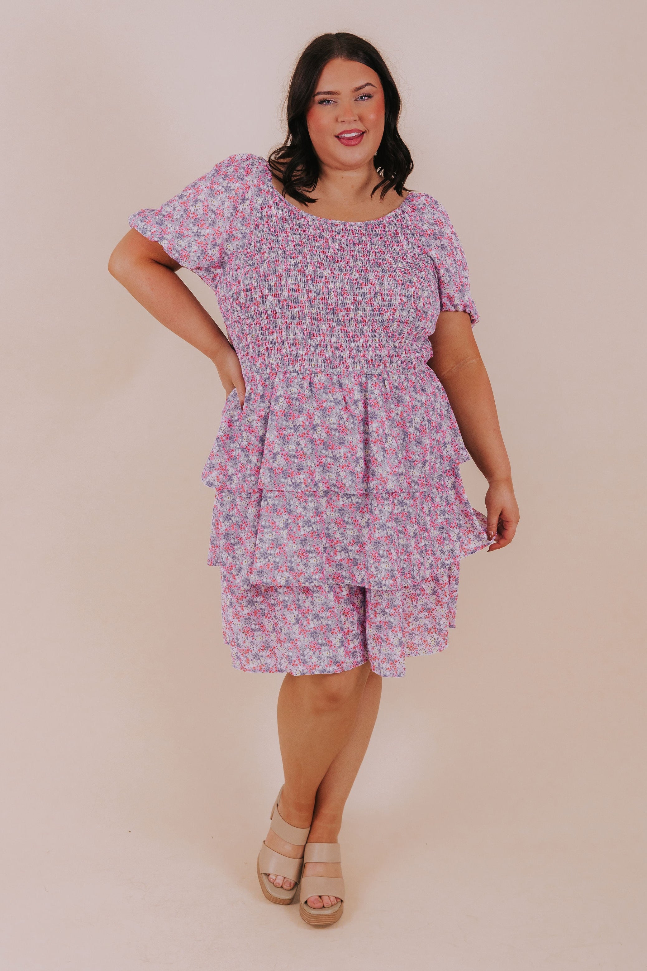 PLUS SIZE - Wildflower Fields Dress