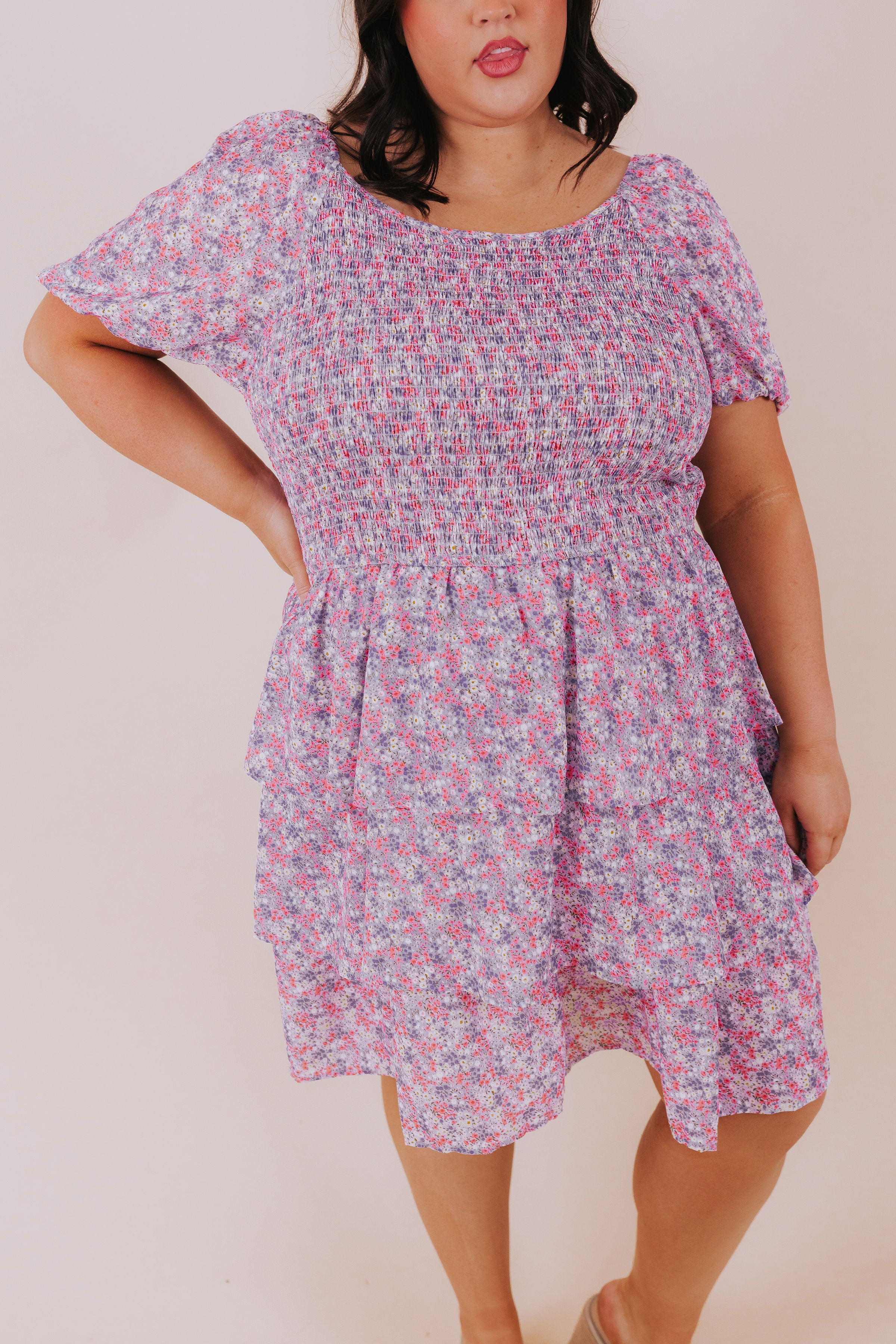 PLUS SIZE - Wildflower Fields Dress