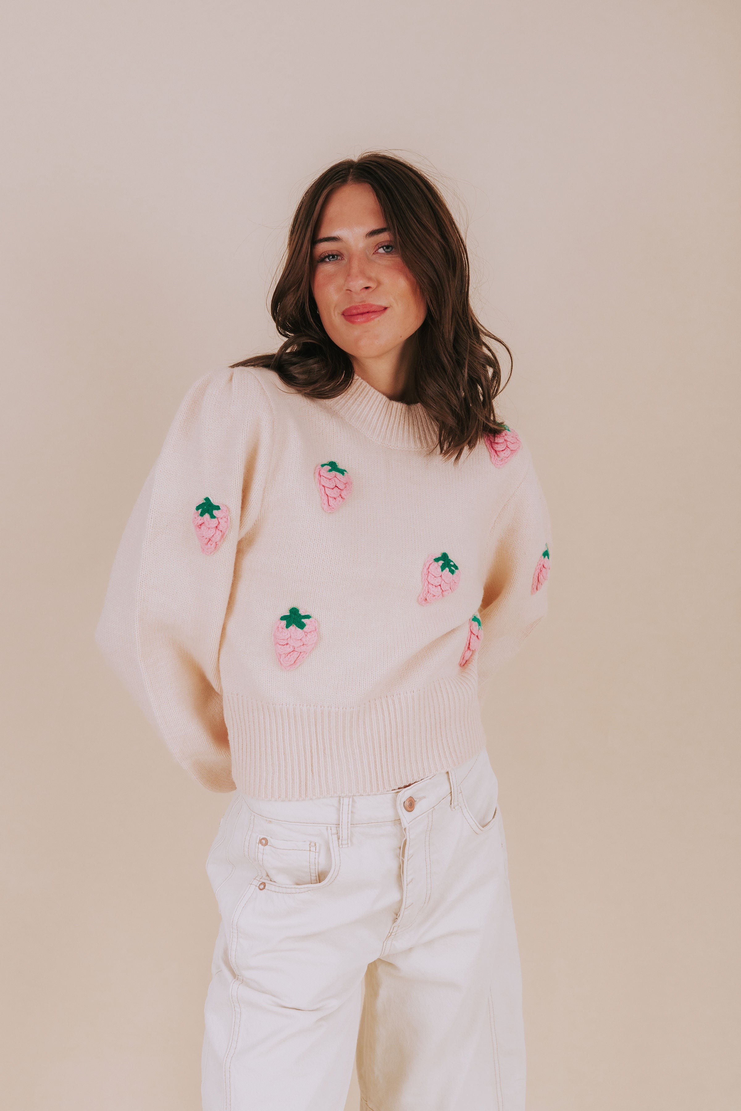 Strawberries And Cream Sweater