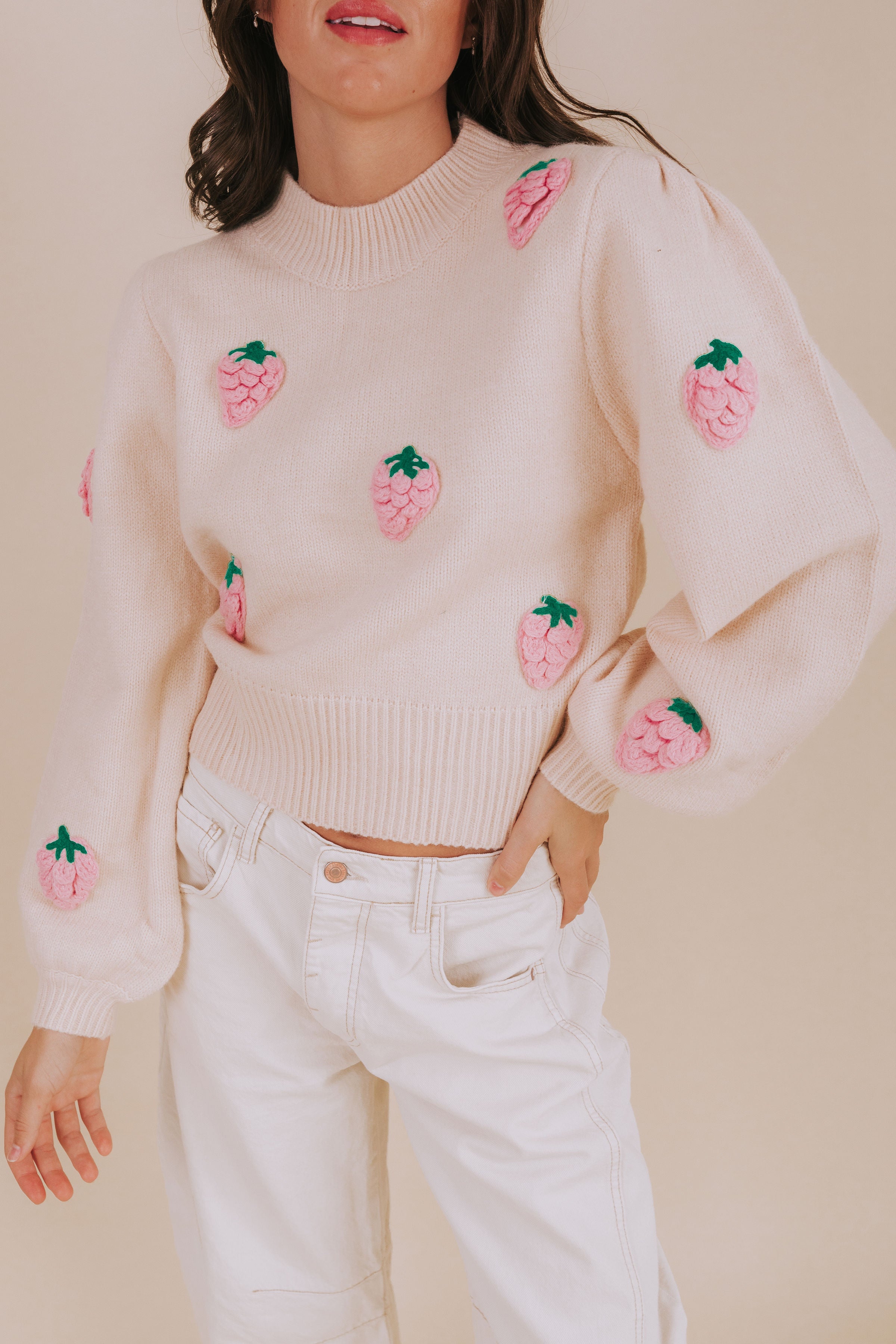 Strawberries And Cream Sweater