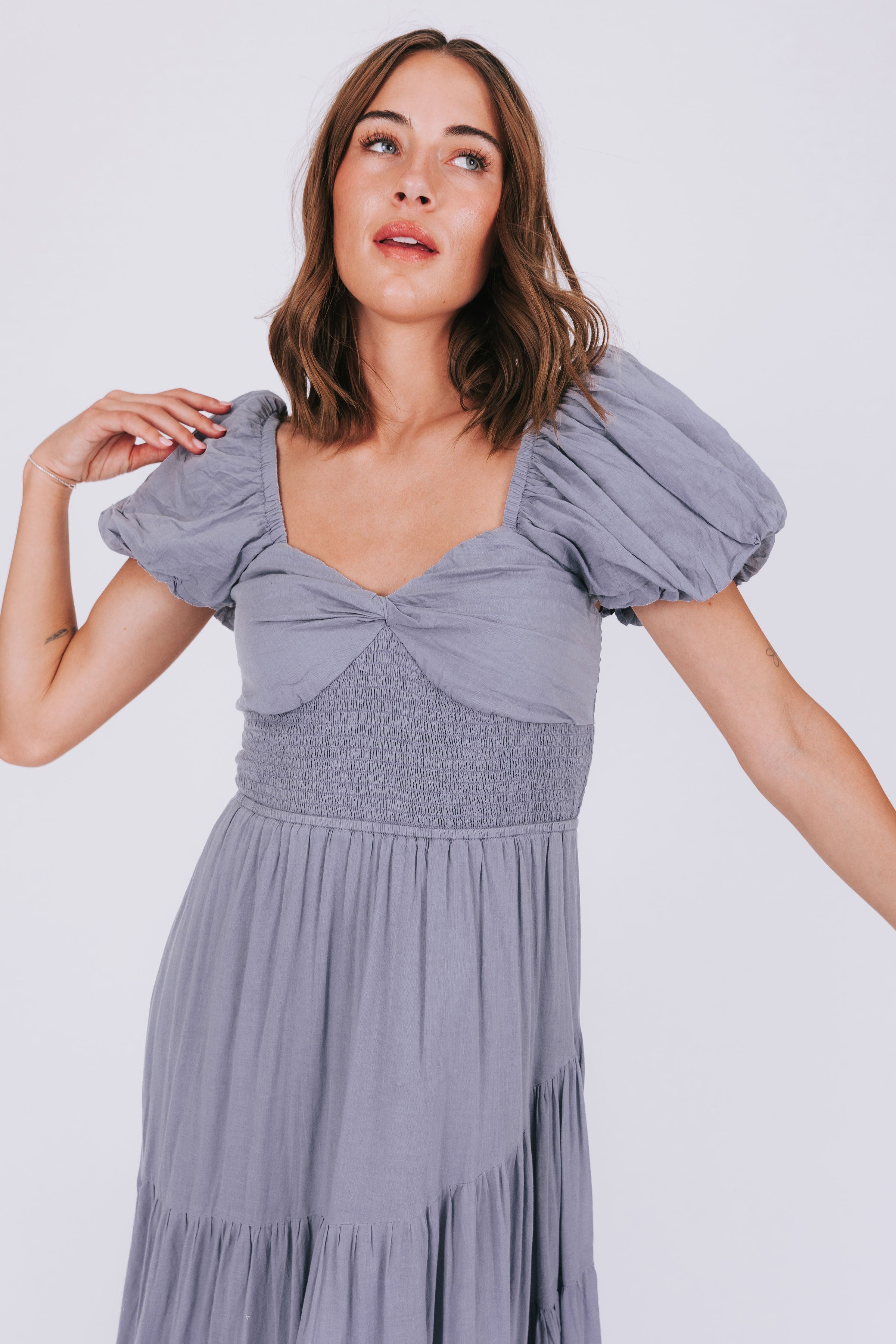 FREE PEOPLE Short Sleeve Sundrenched Dress