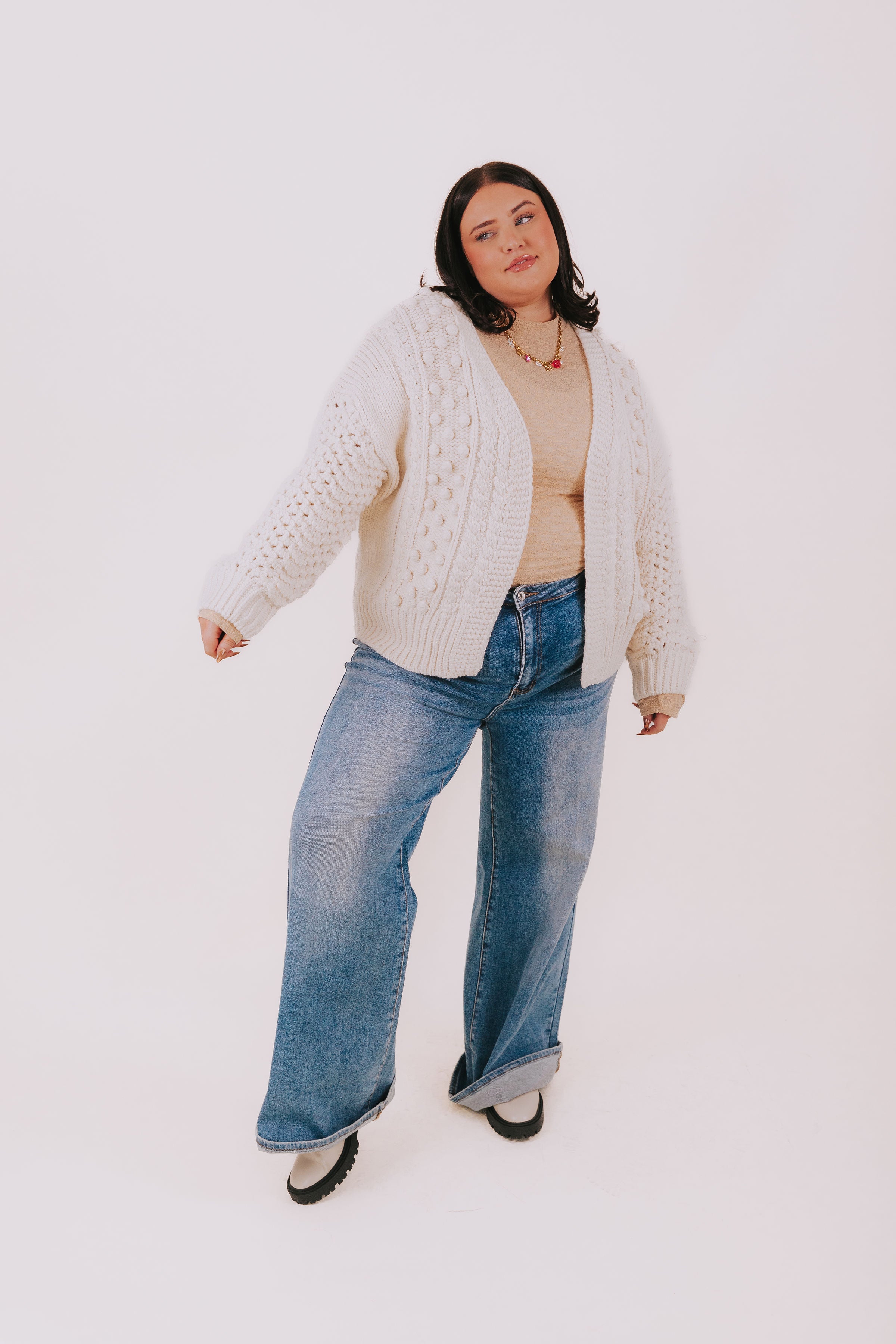 PLUS SIZE - Stay Right Here Cardigan