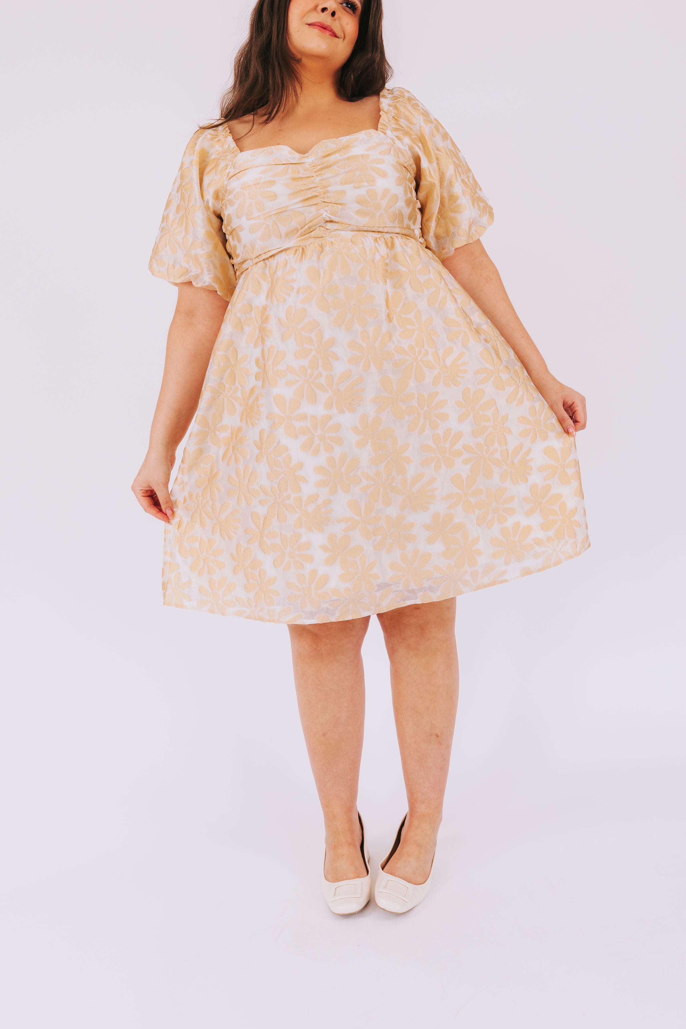 PLUS SIZE - Golden Sunrise Dress