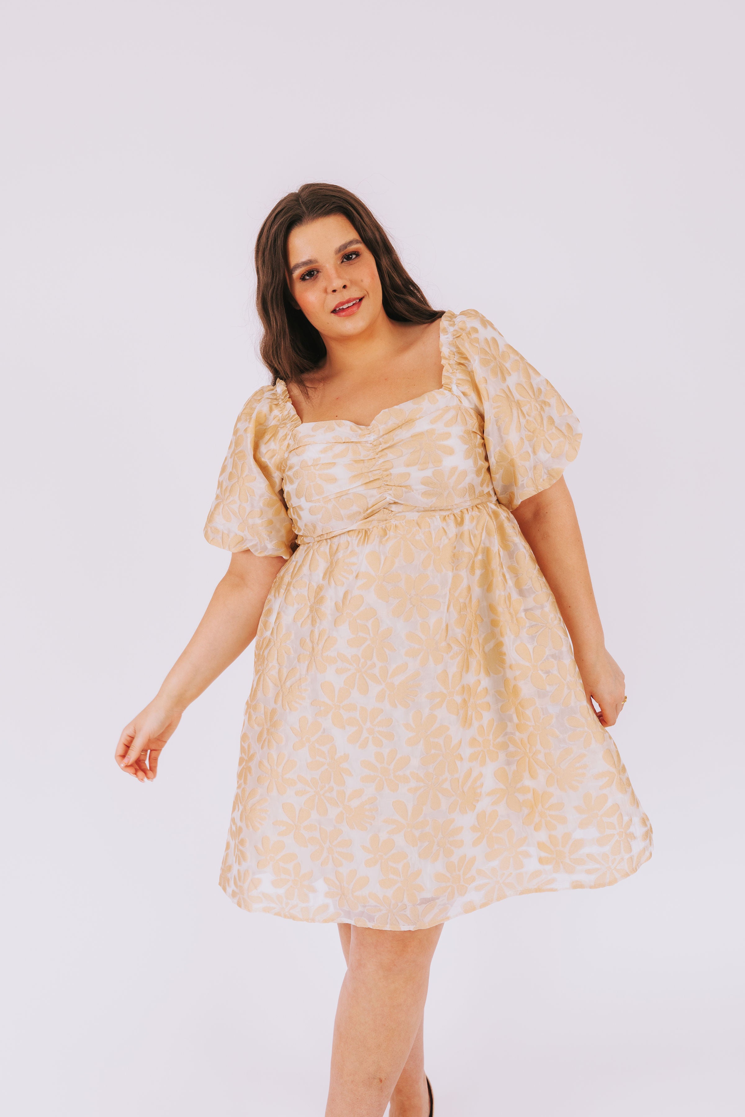 PLUS SIZE - Golden Sunrise Dress